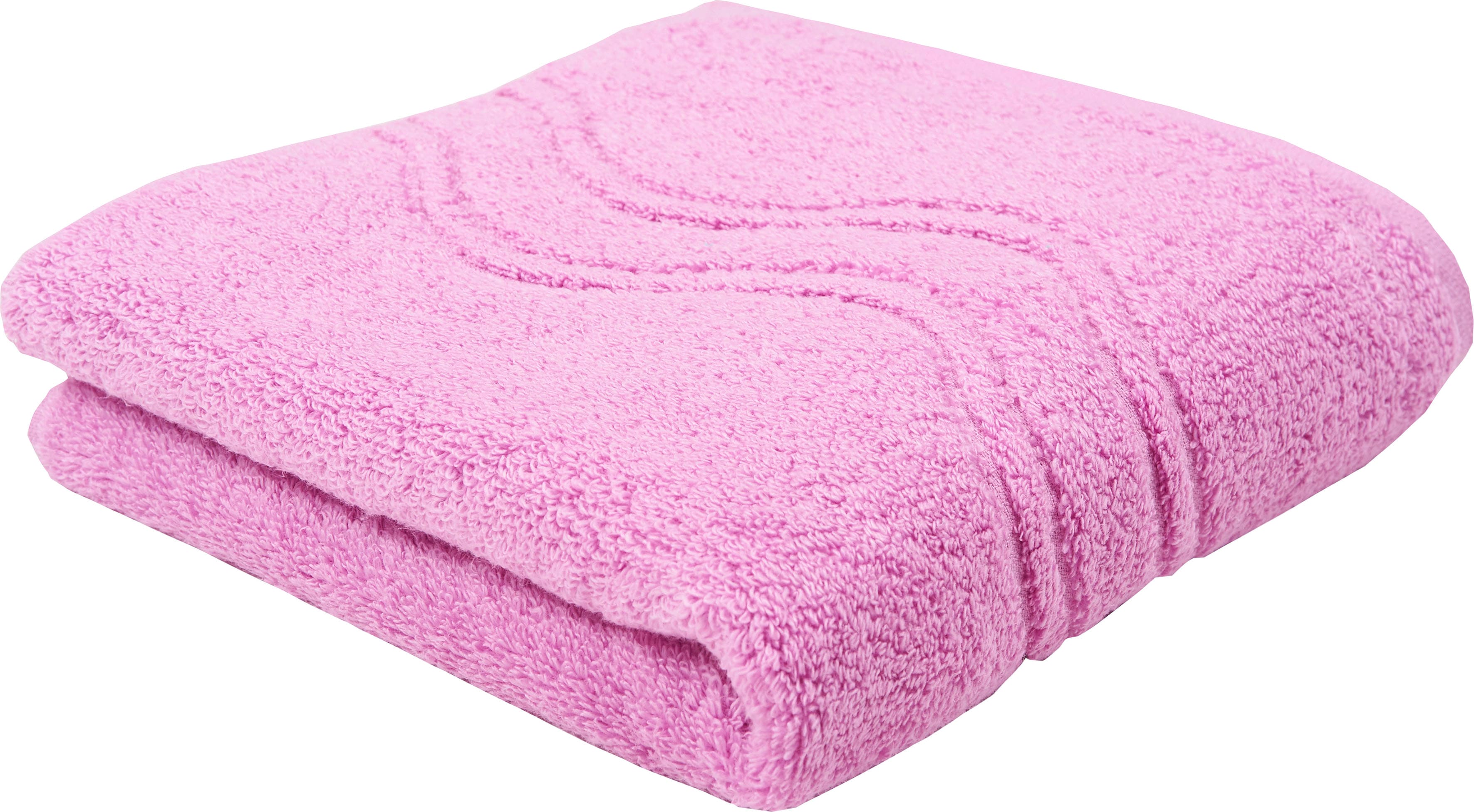ROSS "Cashmere feeling" 100% Baumwolle, mit Wellen-Bordüre, große Farbauswahl