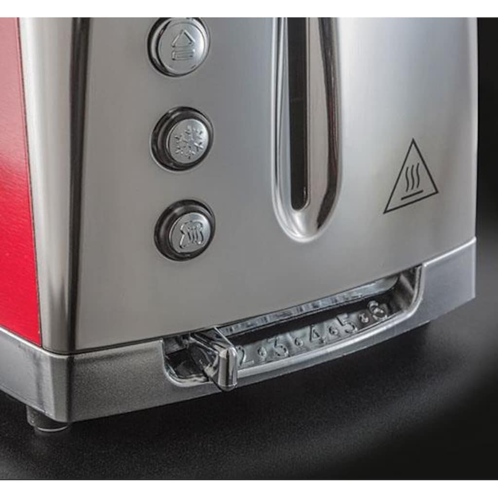 RUSSELL HOBBS Toaster »Luna Solar Red 23221-56«, 2 kurze Schlitze, für 2 Scheiben, 1550 W