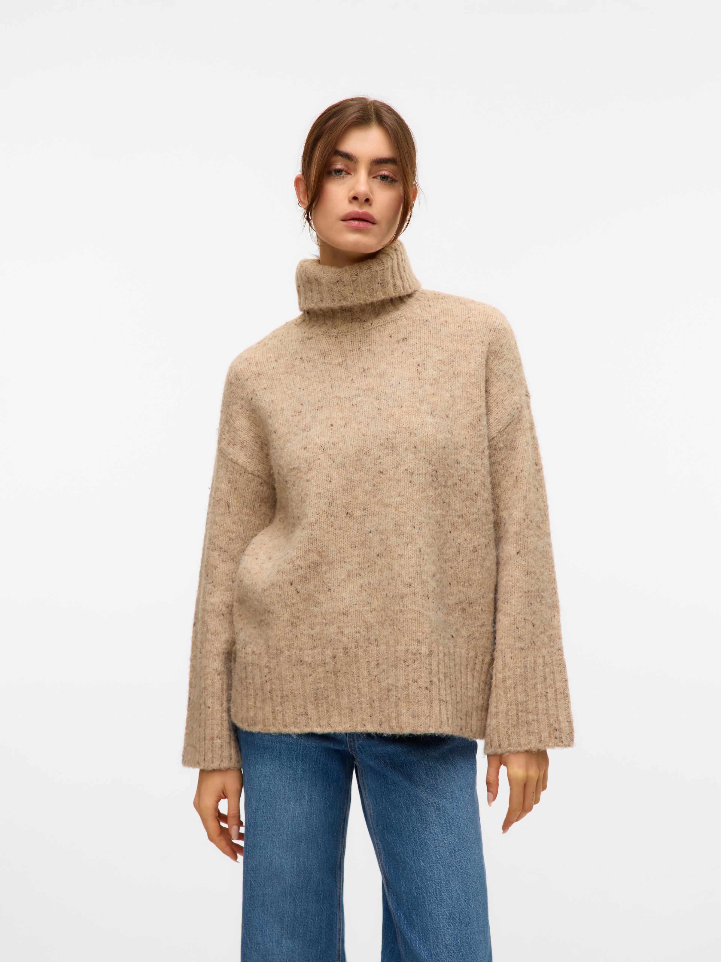 Vero Moda Rollkragenpullover "VMINGRID LS ROLL NECK PULLOVER BOO" günstig online kaufen