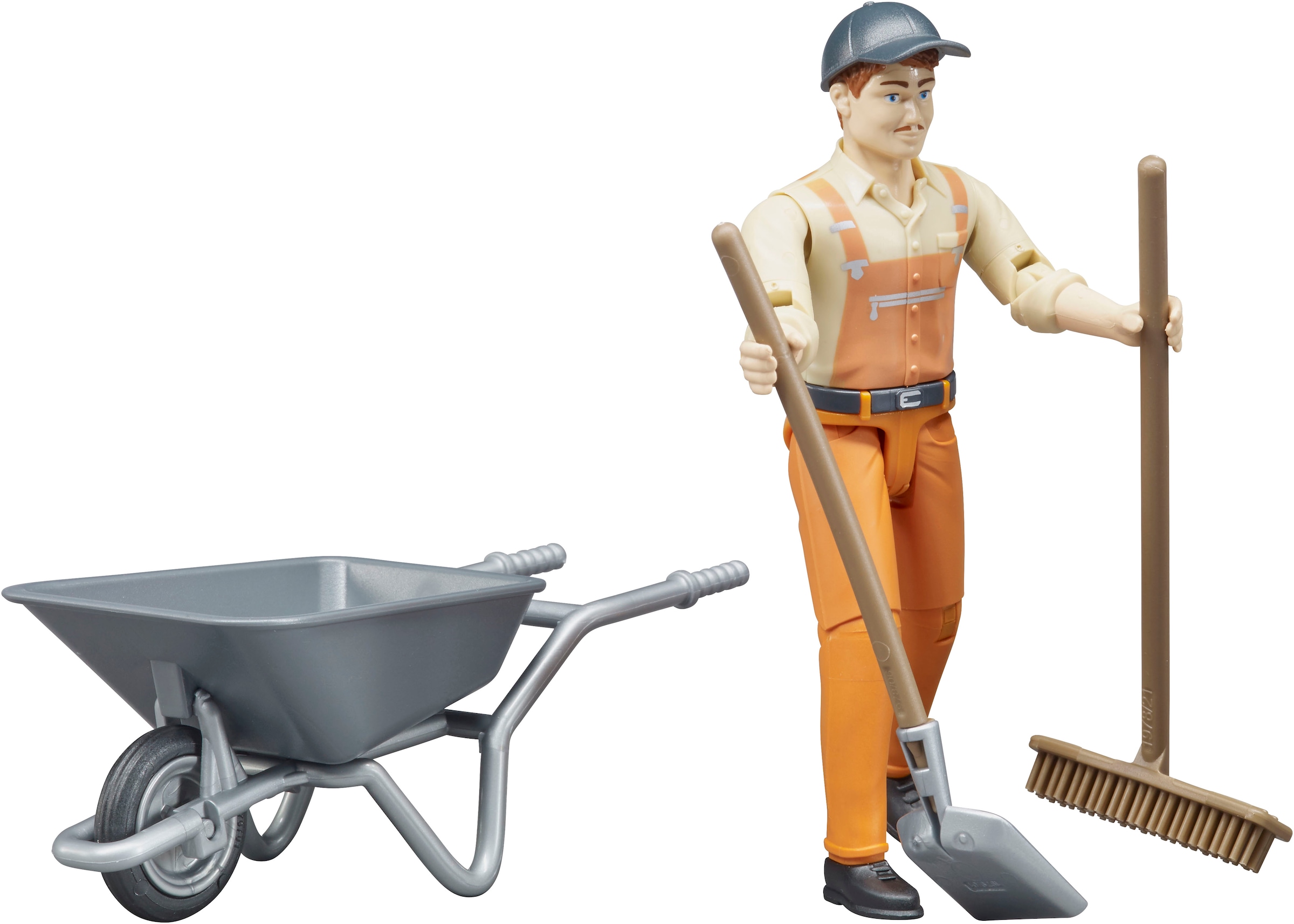 Bruder® Spielfigur »bworld Kommunalarbeiter (62130)«, Made in Europe