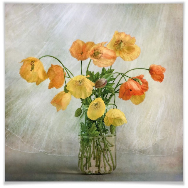 Wall-Art Poster »Mohnblumen Orange Gelb«, Blumen, (1 St.), Poster, Wandbild,  Bild, Wandposter kaufen | BAUR