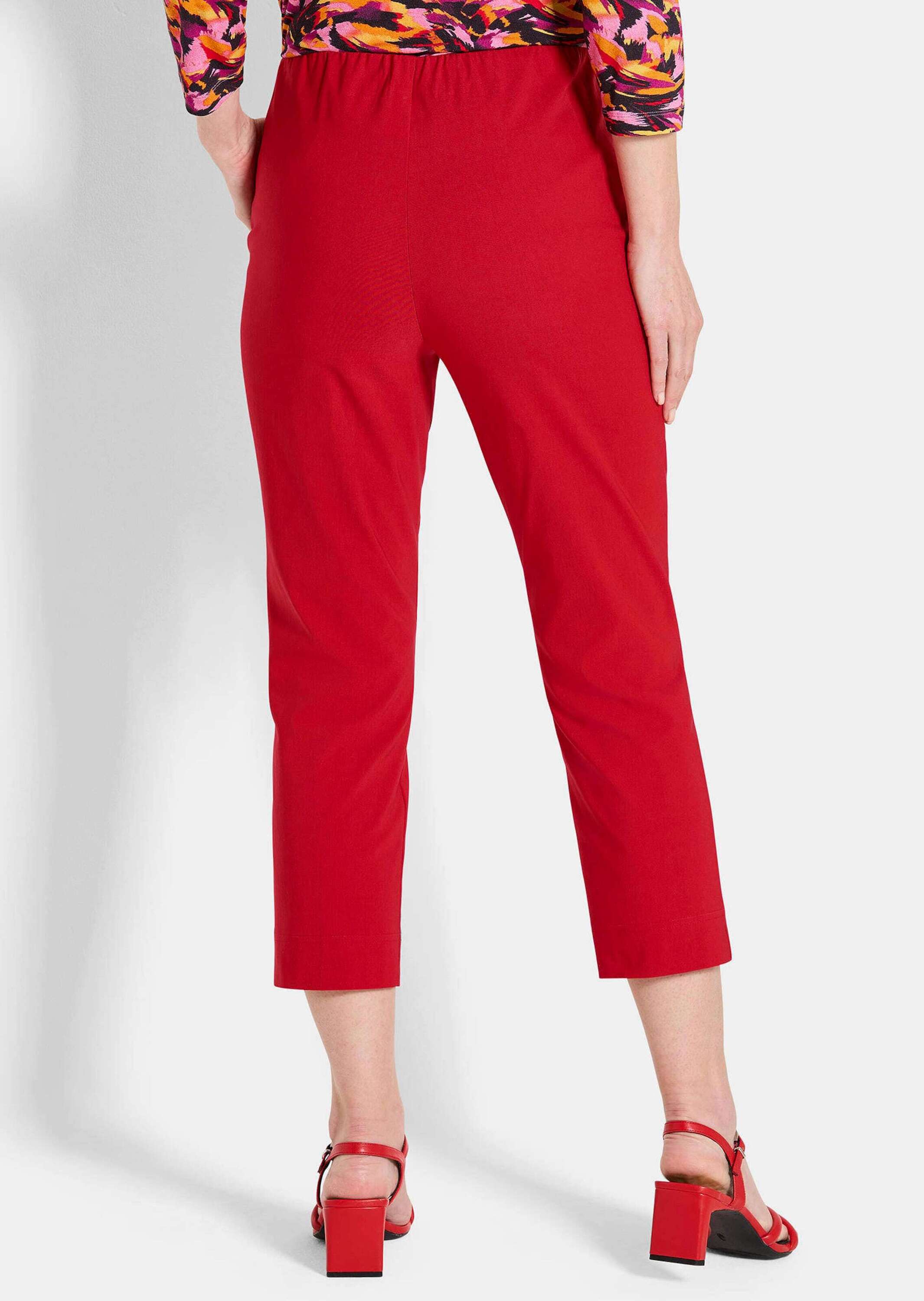 GOLDNER Schlupfhose "Kurzgröße Elegante Schlupfhose mit Biesen" Mit streckender Biese im Vorderteil