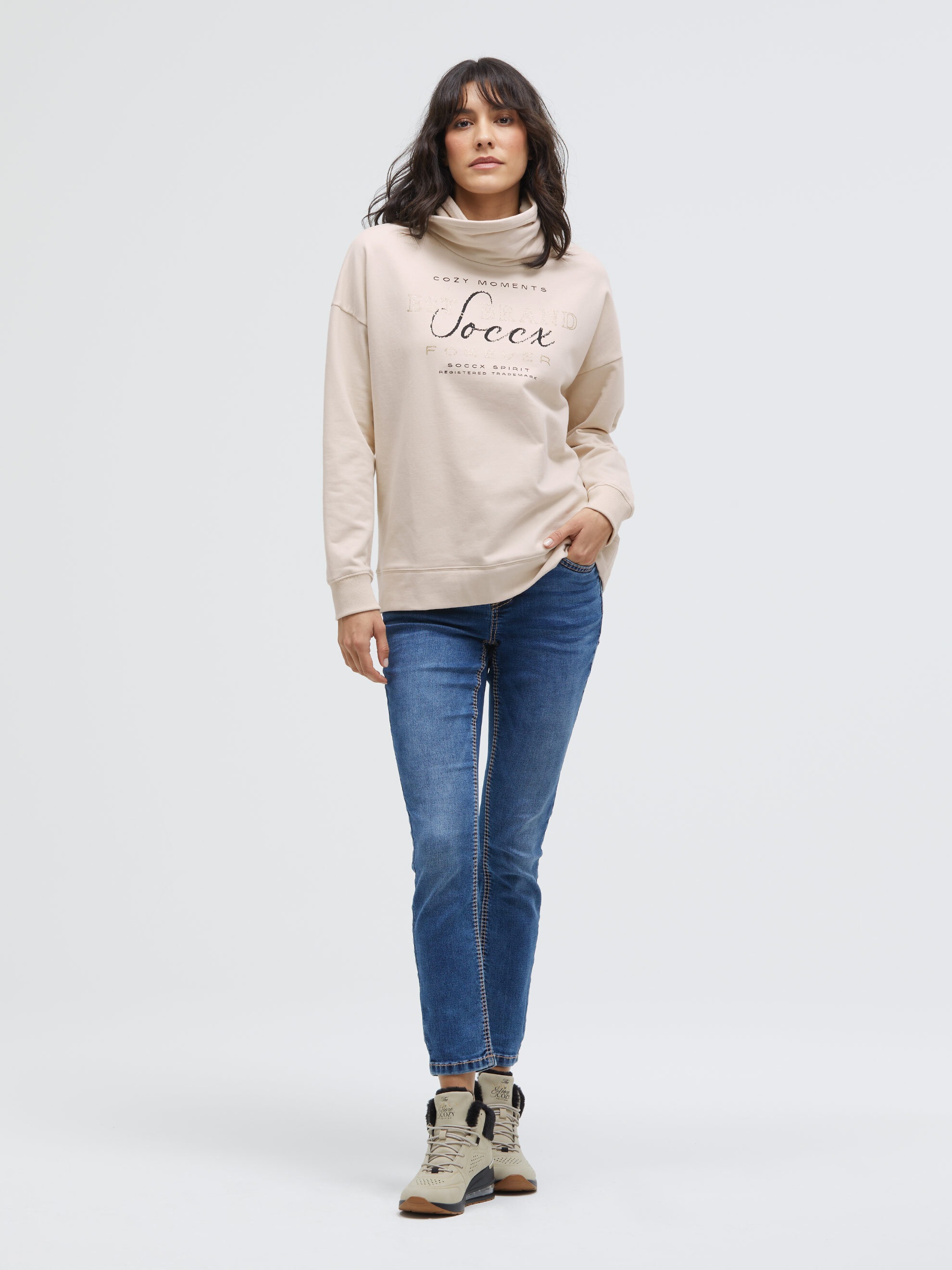 SOCCX Sweater , in softer Haptik
