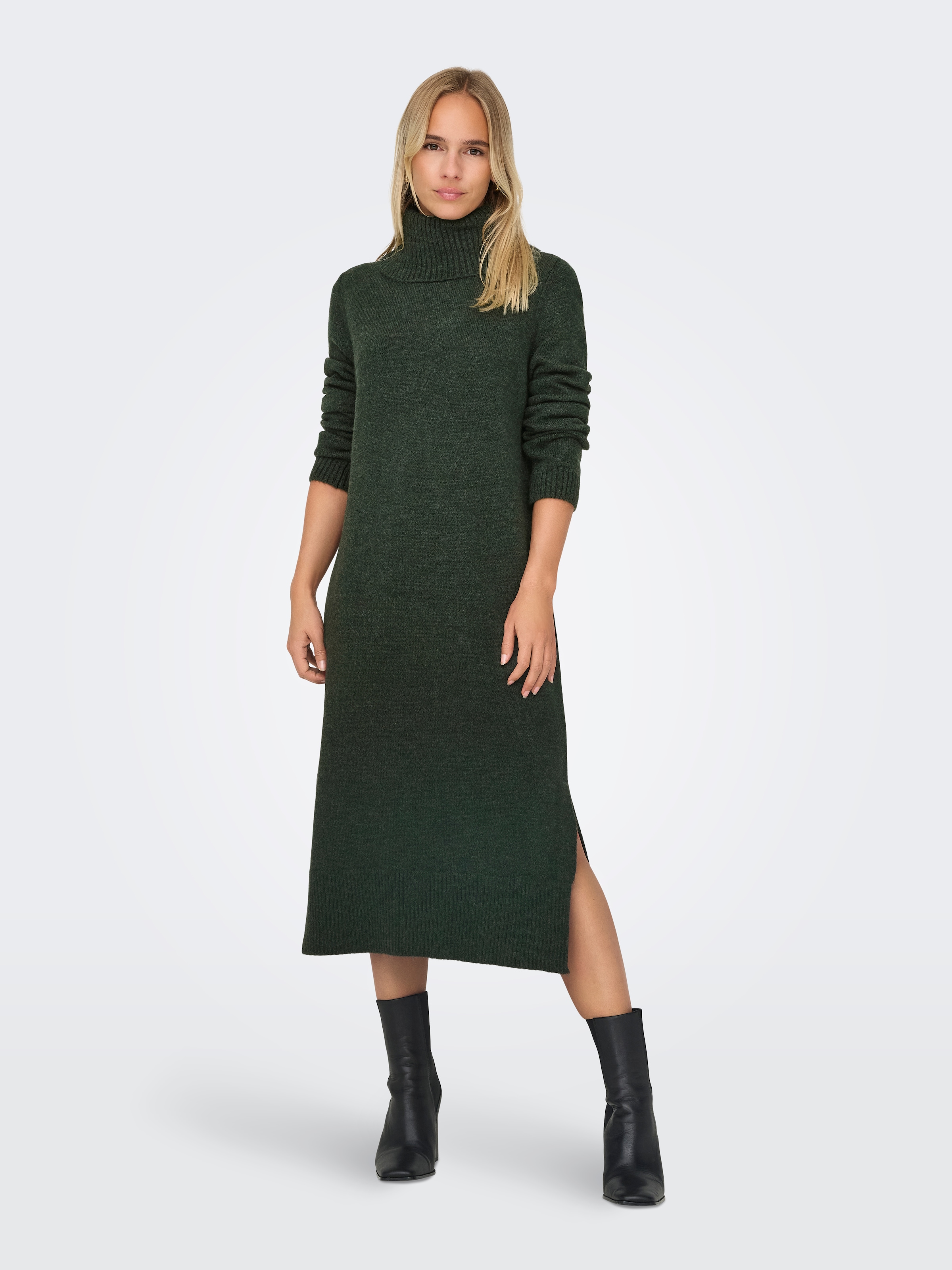 ONLY Strickkleid "ONLBRANDIE L/S ROLL NECK DRESS"