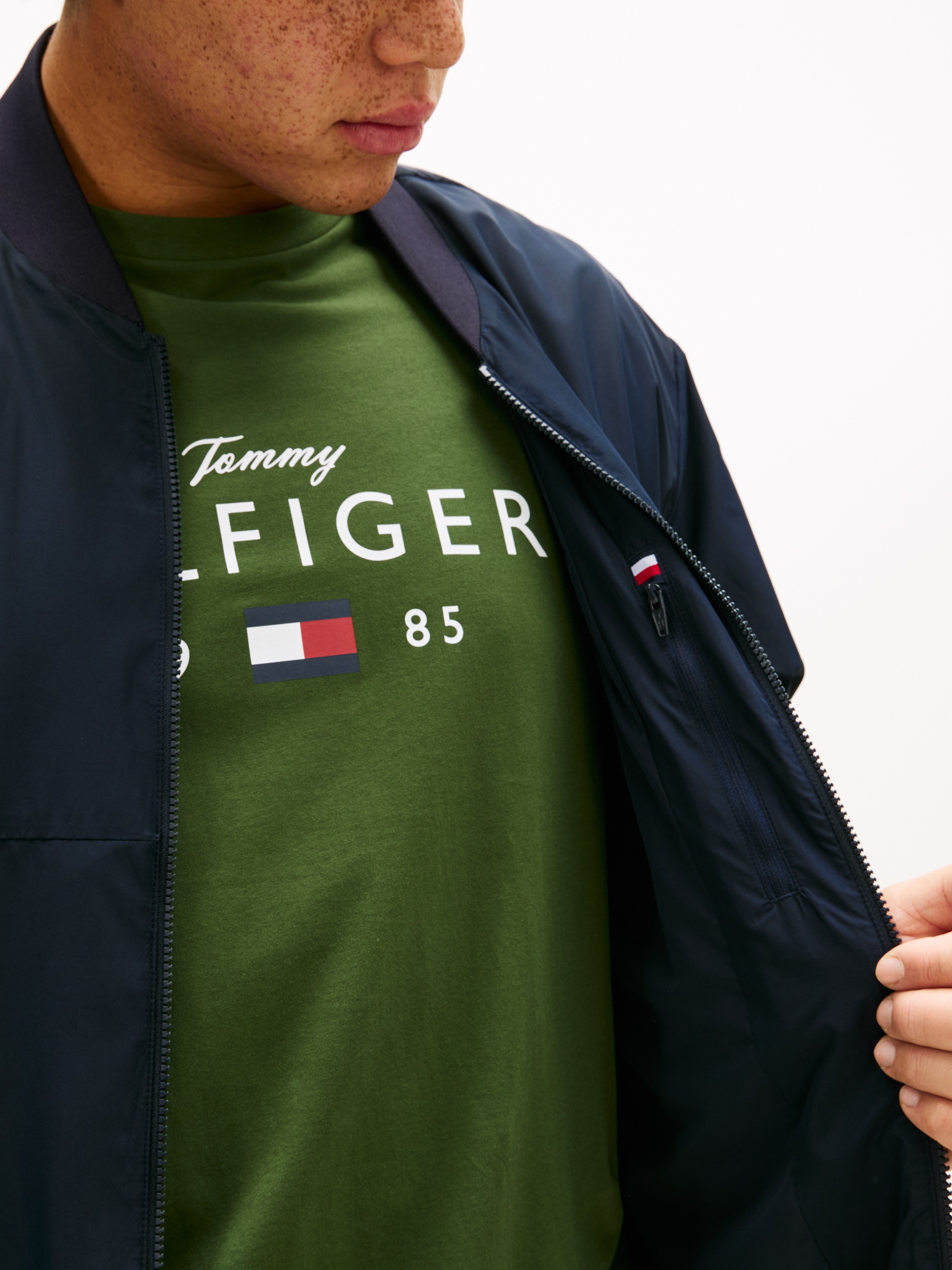 Tommy Hilfiger Big & Tall Bomberjacke "BRANDED BOMBER" ohne Kapuze Regular günstig online kaufen