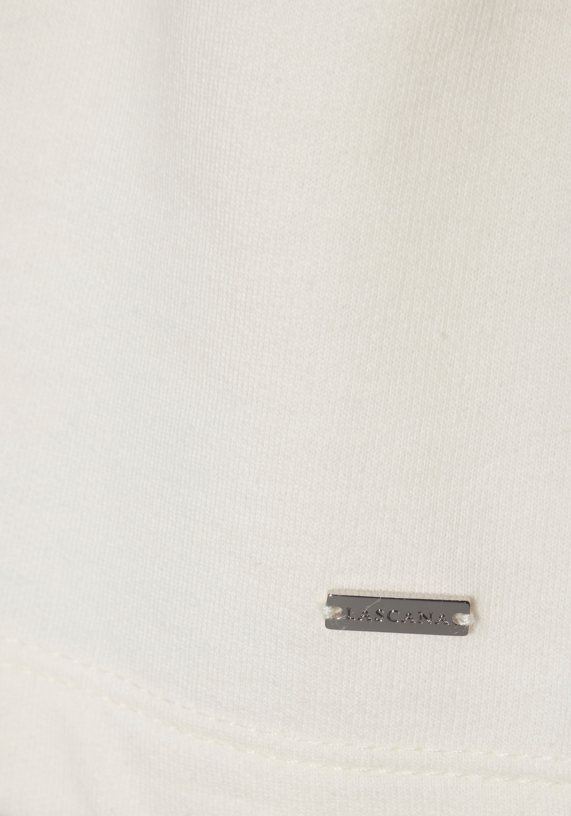 LASCANA Sweatjacke, mit Tunnelzug in der Taille, Loungewear, Loungeanzug