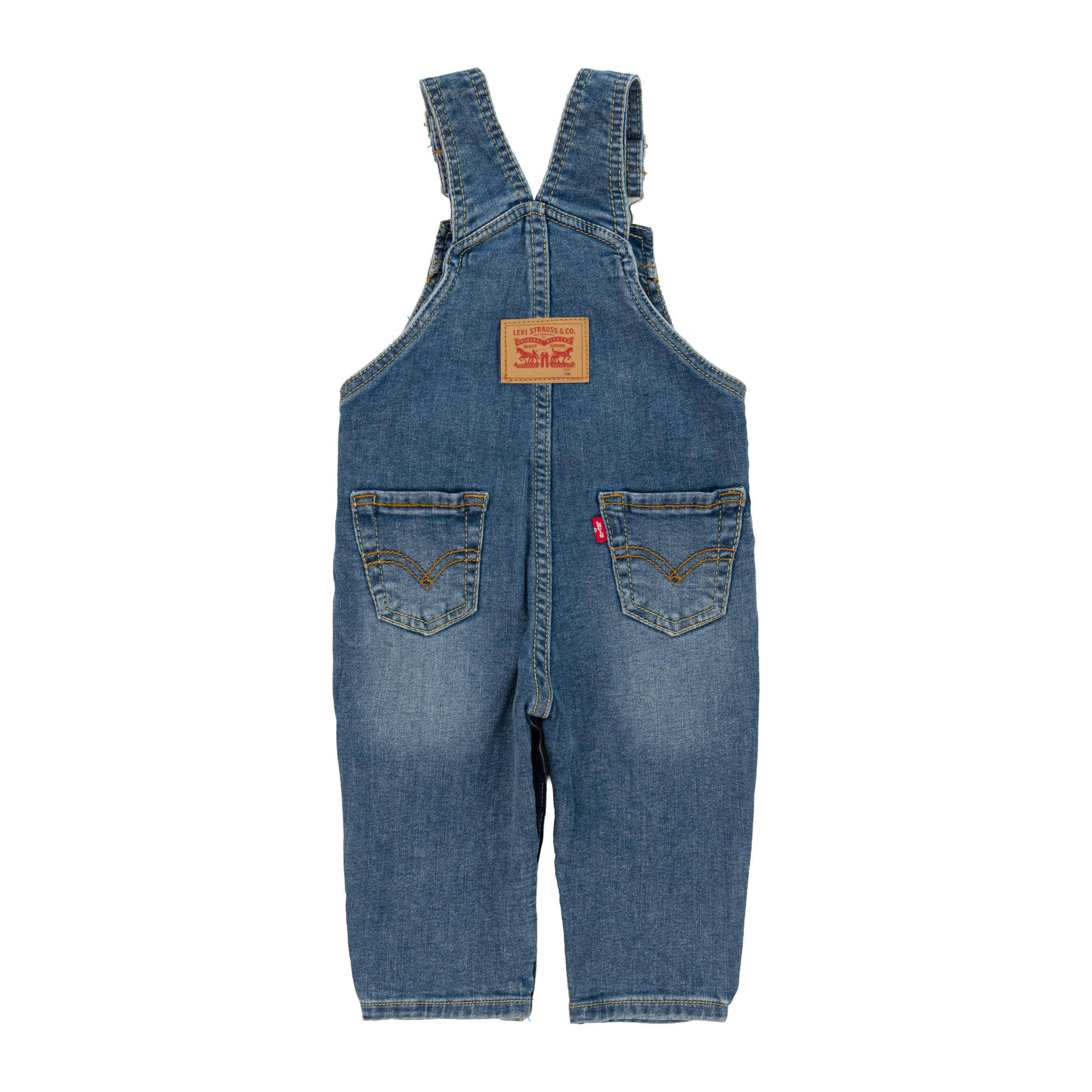 Levi's® Kids Jeanslatzhose »LVN DENIM OVERALL« wickelfreundliche Knopföffnung, Regular Fit