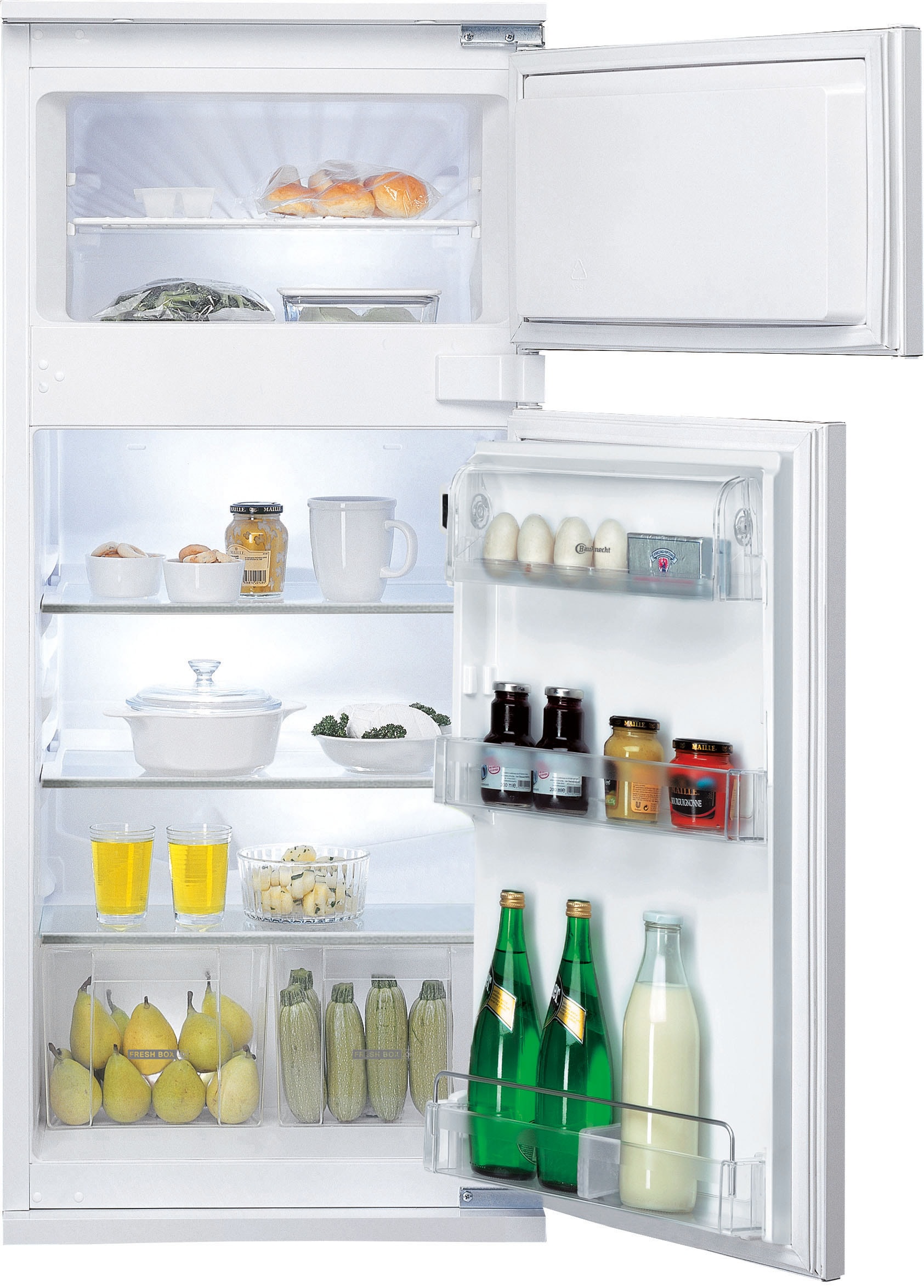 BAUKNECHT Einbaukühlgefrierkombination "KDI 12S2" 122 cm hoch 54 cm breit günstig online kaufen