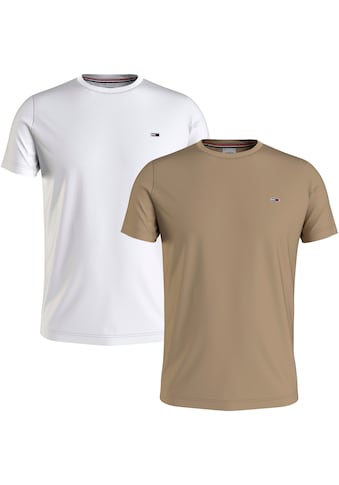 T-Shirt »TJM 2PACK SLIM JERSEY TEE«, (Packung, 2 tlg., 2er-Pack), mit Rundhalsausschnitt