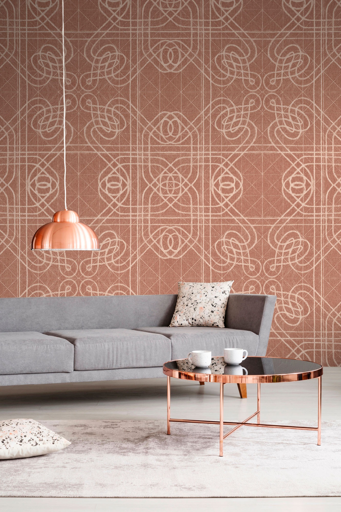 living walls Fototapete »Walls by Patel 5 Fototapete Ornamentale Geometrie« geometrisch glatt Ornamentale Geometrie auf 200 g/m² Premium-Vlies