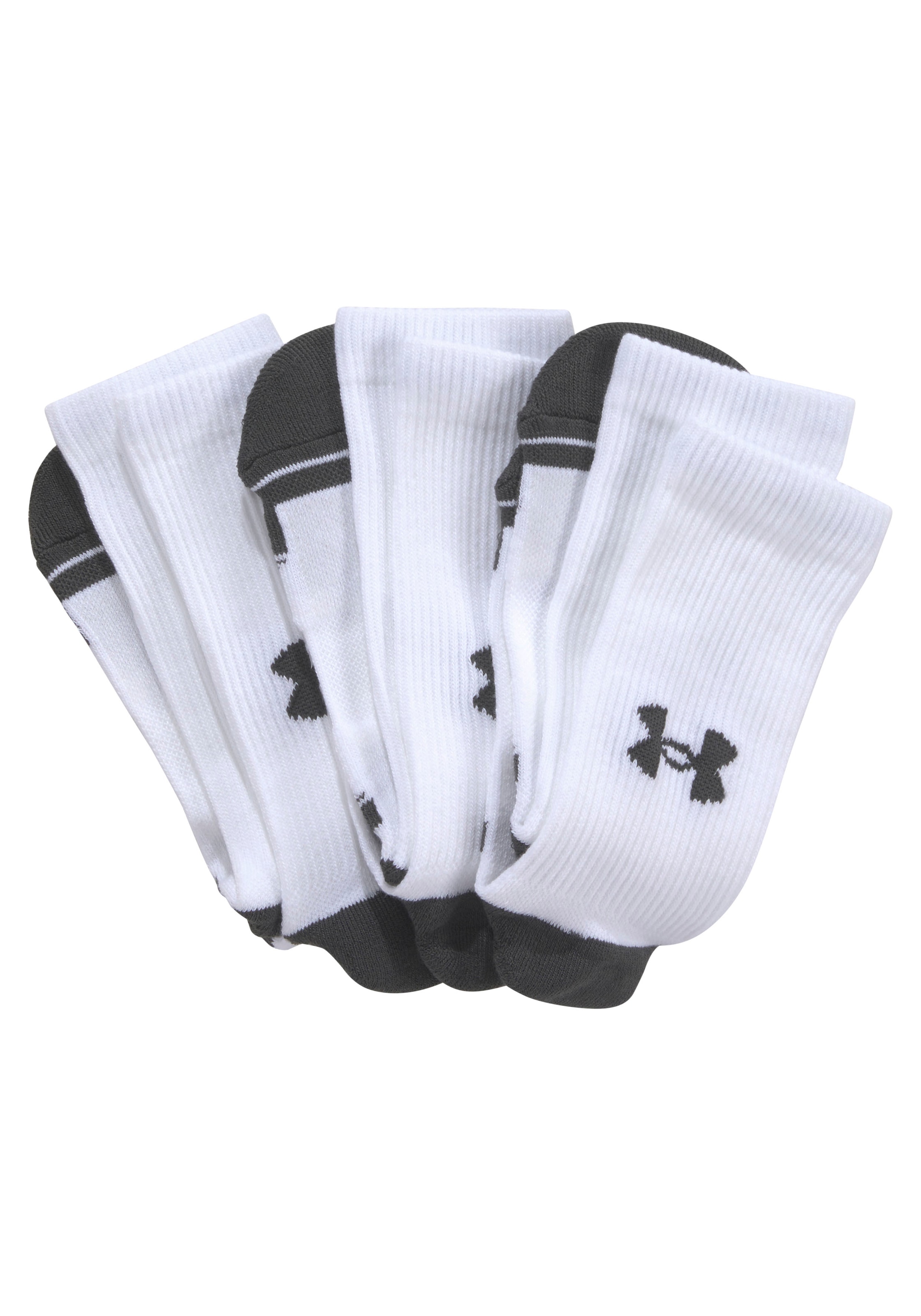 Under Armour Tennissocken "Unisex UA Performance Tech-Crew-Socken im 3er-Pack", (3 Paar)