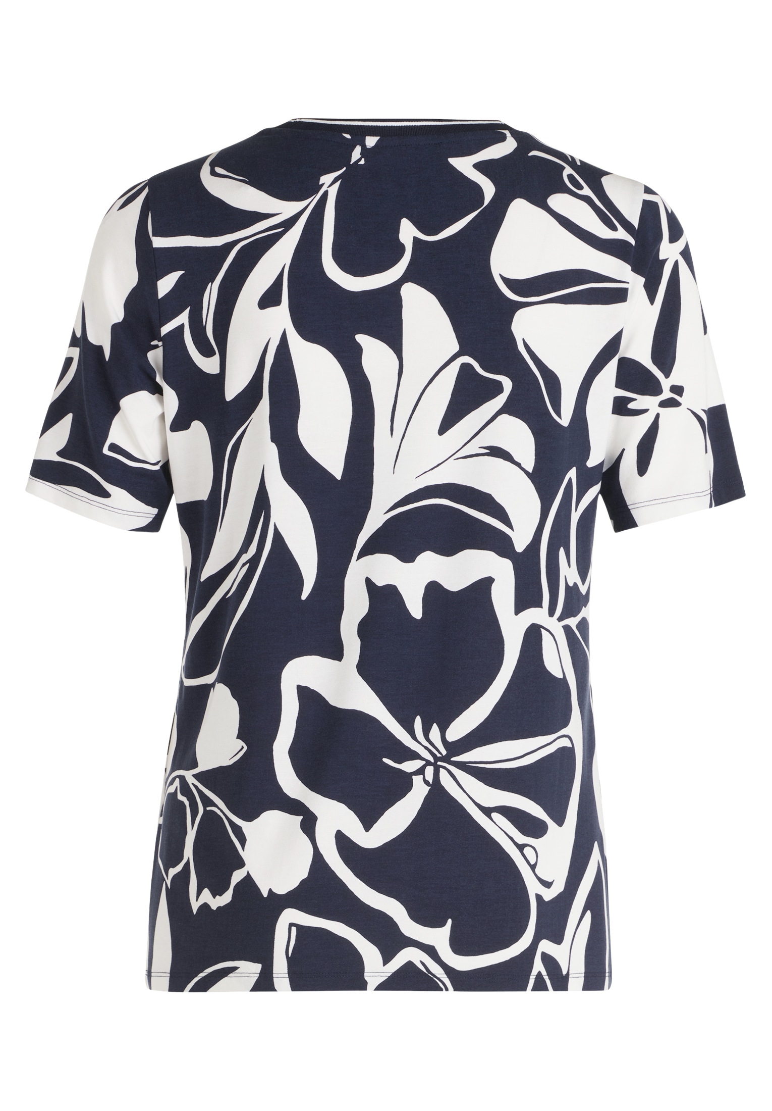 Betty Barclay Kurzarmshirt »Betty Barclay Damen Basic Shirt mit Print«, (1 tlg.), Rippbündchen