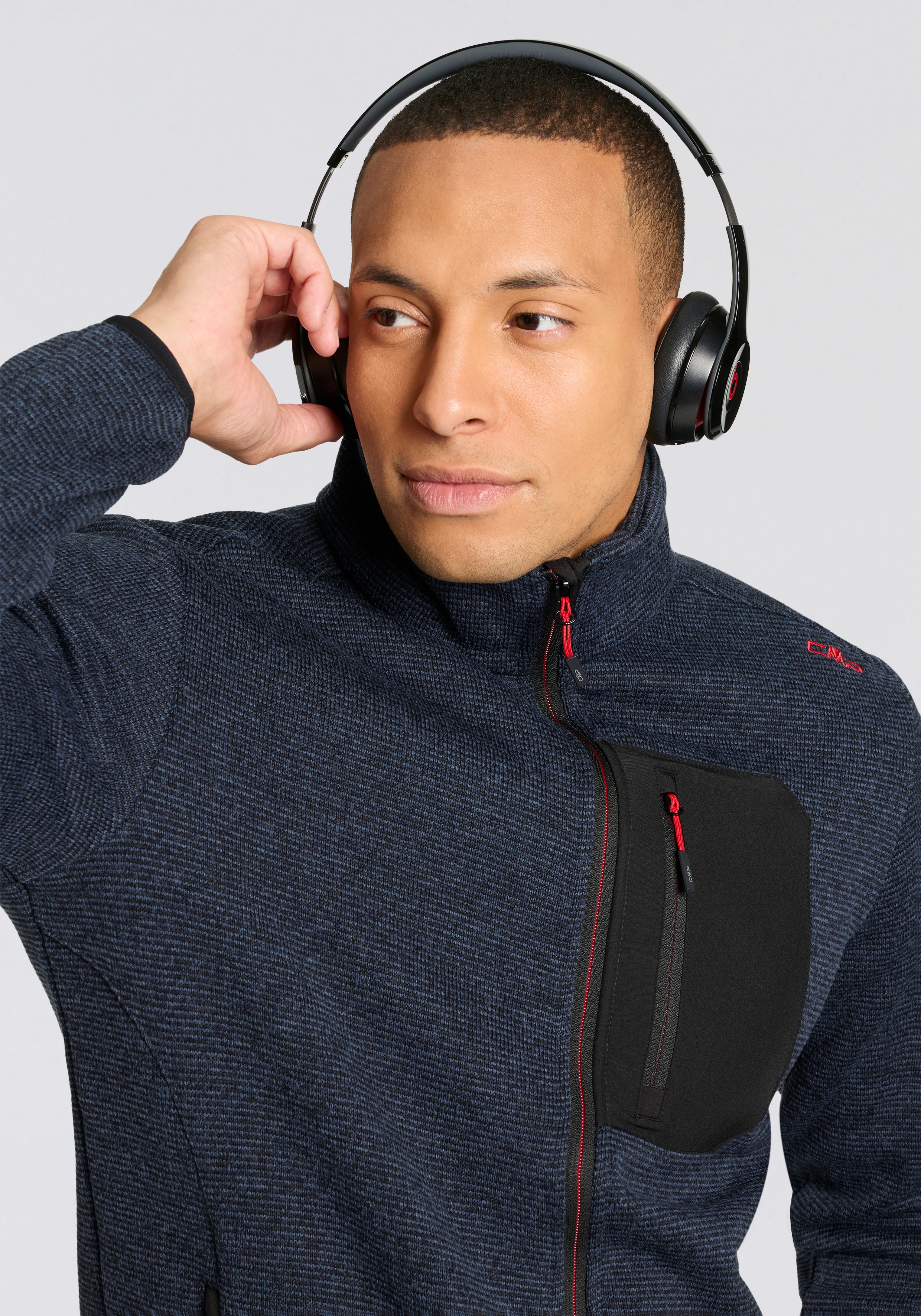 Thumbnail - CMP Strickfleecejacke 1 Stk. tlg. für sportliche Aktivitäten und Outdoor, atmungsaktives Polyester