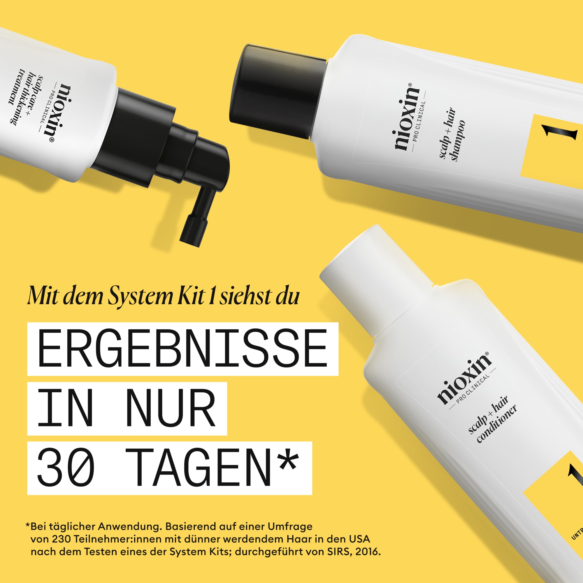 Nioxin Kopfhaut-Pflegeshampoo »System 1 Shampoo« mehr Volumen, schützt vor Haarbruch, voller wirkendes Haar