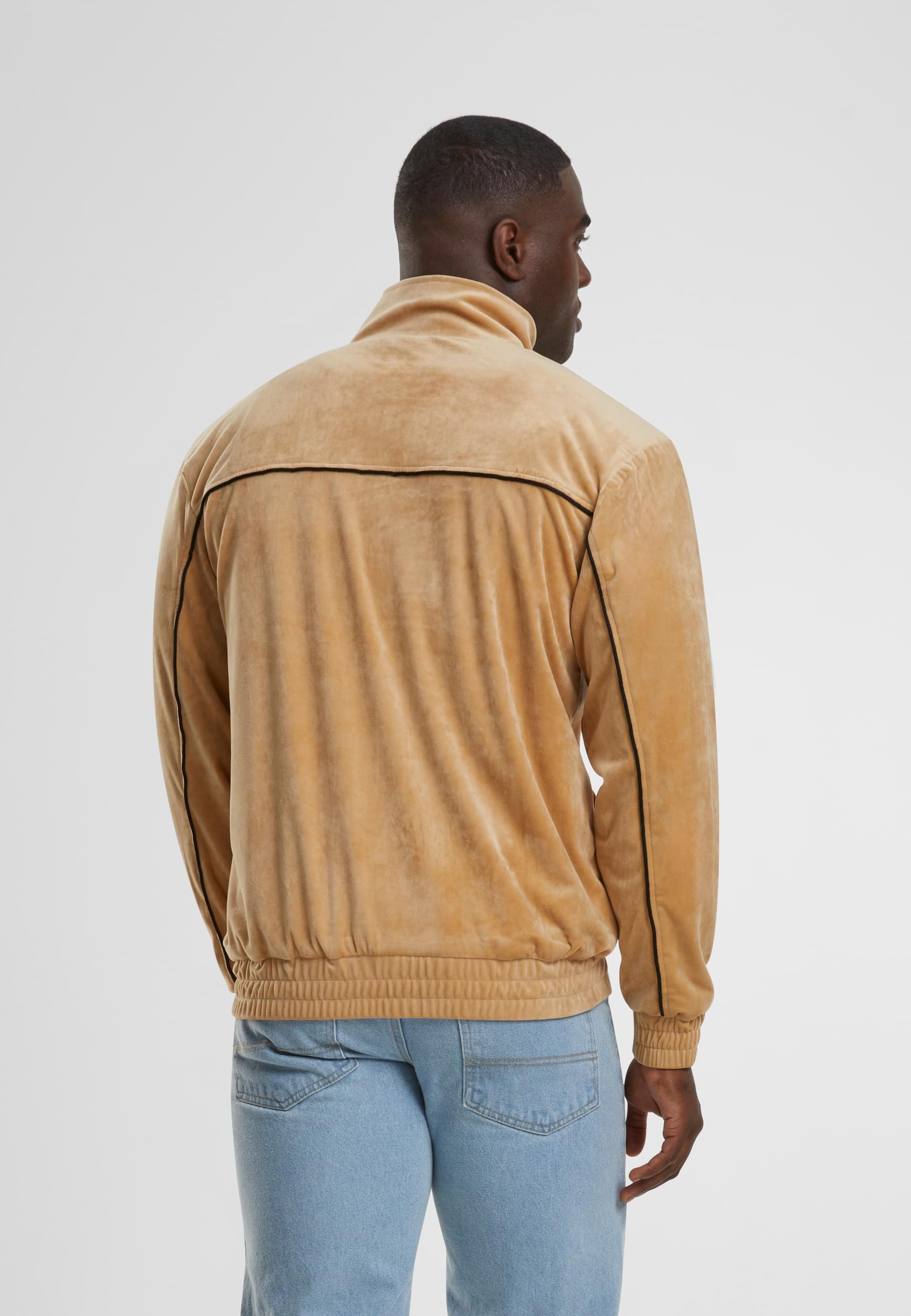 Karl Kani Anorak »Karl Kani Herren KM214-021-1 OG Velvet Jacket sand«, (1 St.), ohne Kapuze