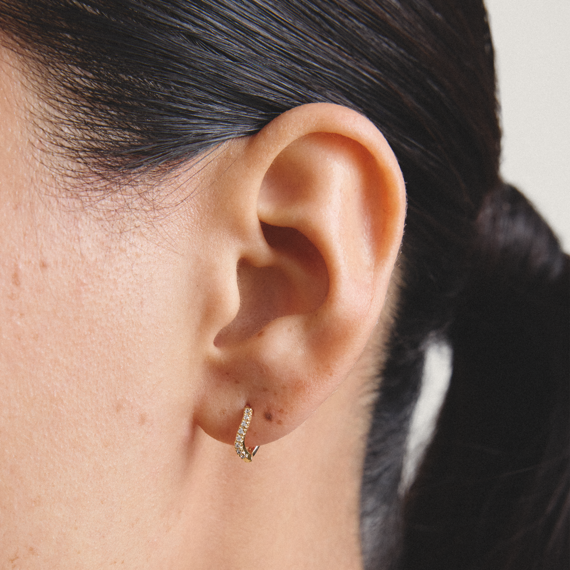 THOMAS SABO Paar Creolen »gelbgoldfarben« mit Zirkonia (synth.)