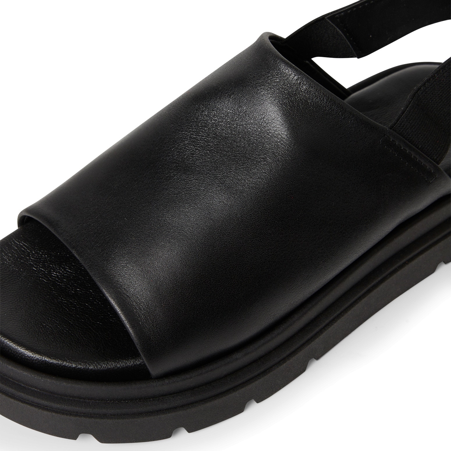 Tamaris Sandalette, Plateau, Sommerschuh mit Gummizug an der Ferse für mehr Tragekomfort