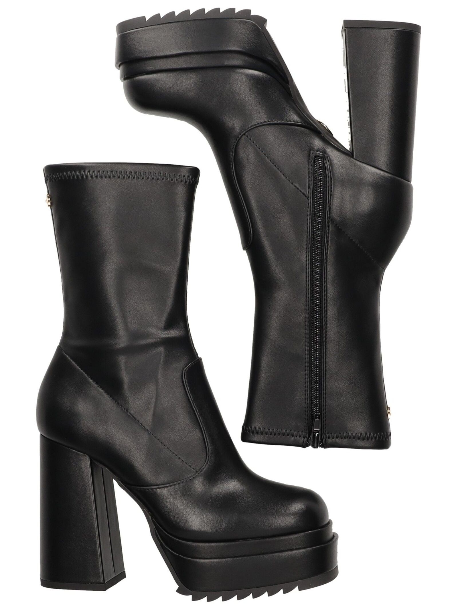 Buffalo High-Heel-Stiefelette »Buffalo Stiefelette Lederimitat«