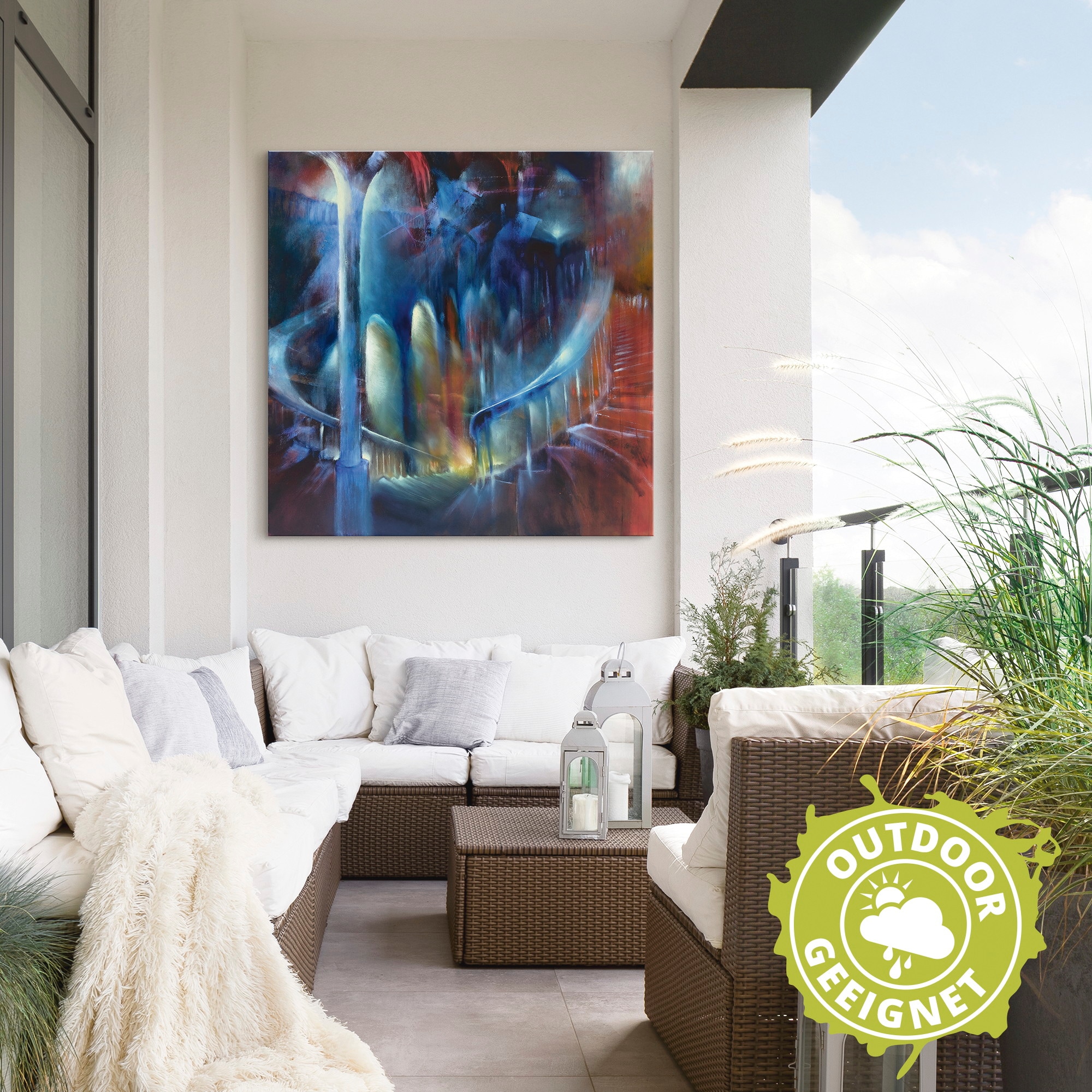 Artland Wandbild »Treppenhaus«, Architektonische Elemente, (1 St.), als Alubild, Leinwandbild, Wandaufkleber oder Poster in versch. Größen