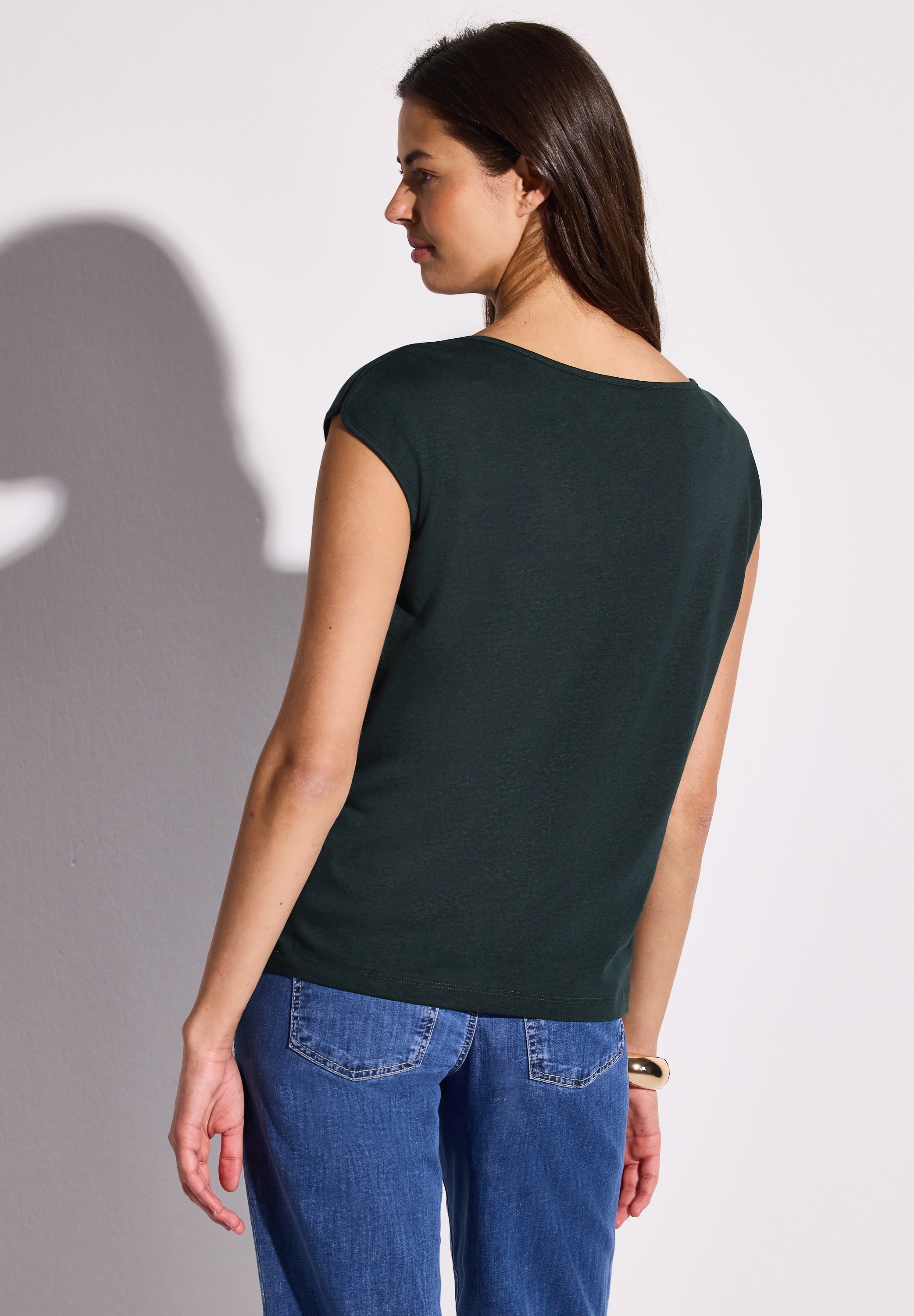 STREET ONE T-Shirt, mit U-Boot-Ausschnitt