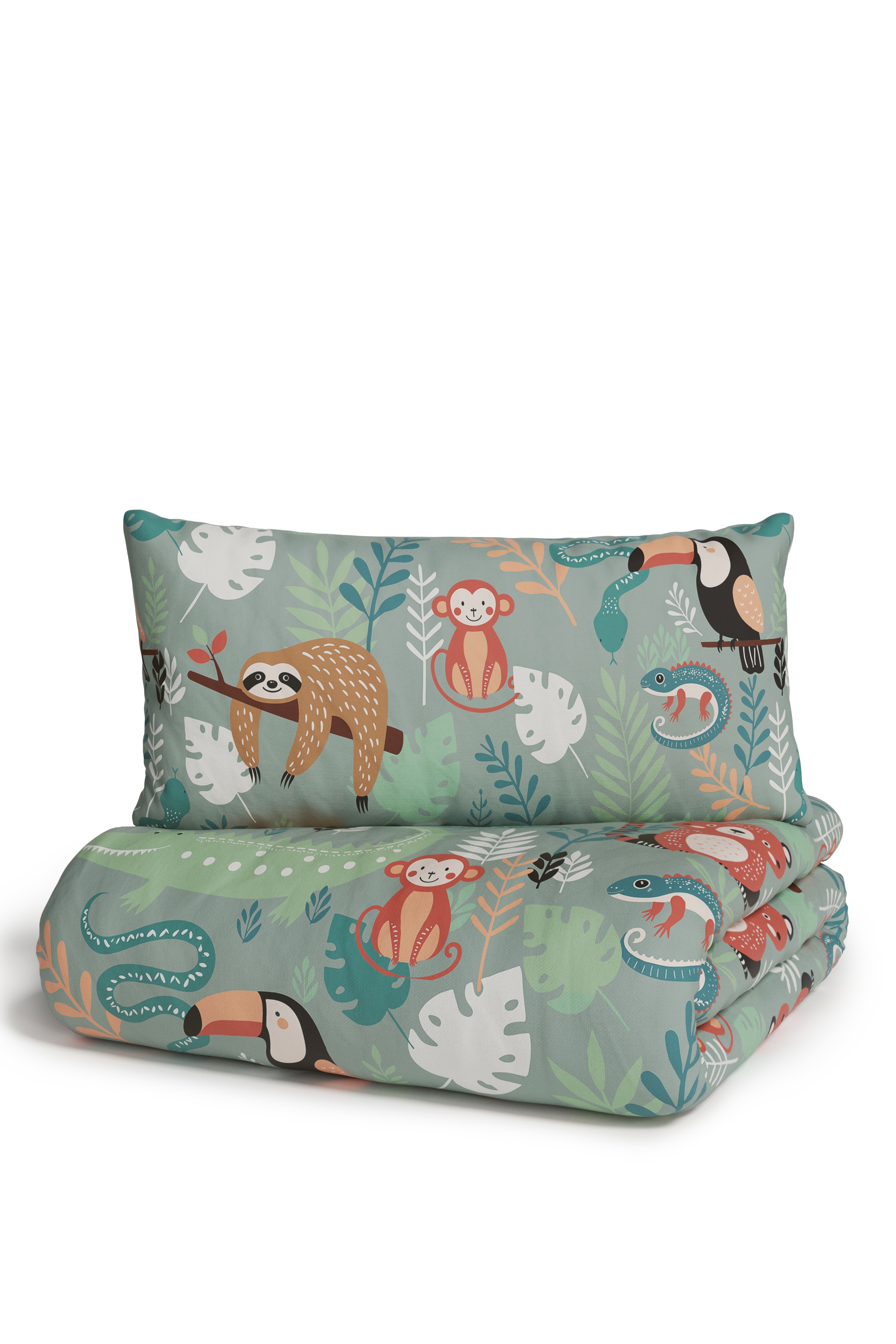 Lüttenhütt Kinderbettwäsche »CUDDLEE«, in vielen Designs: Dino,Einhorn,Weltraum,Baustelle,Herz,Trecker,Safari