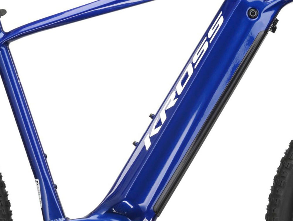 Kross E-Bike »E-MTB Hexagon Boost 5.0 29 Zoll blau«, 9 Gang, microSHIFT, ADVENT M6195, Mittelmotor 250 W