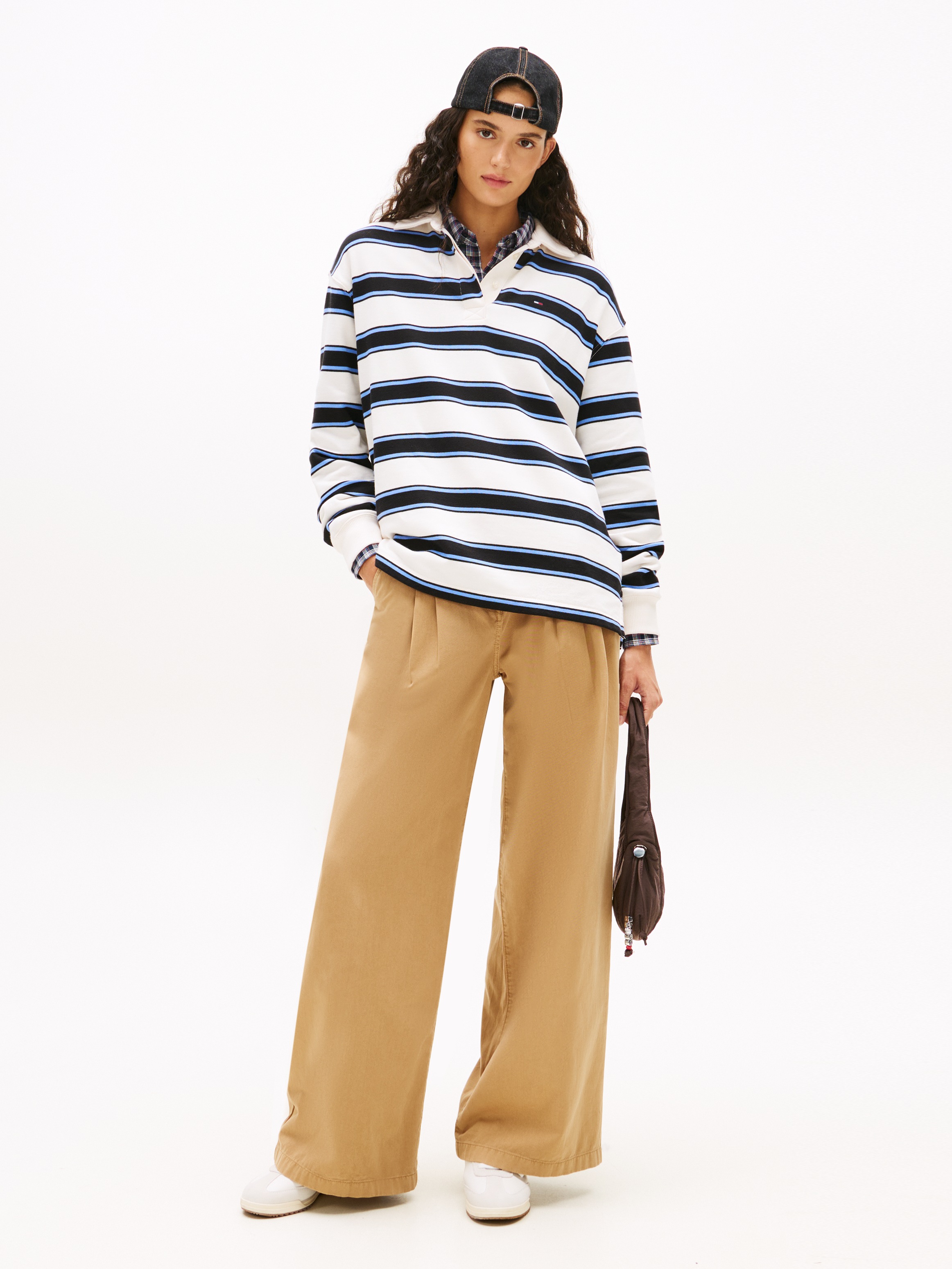 Thumbnail - Tommy Jeans Sweatshirt "TJW RLX S-FLAG STRIPE RUGBY EXT"