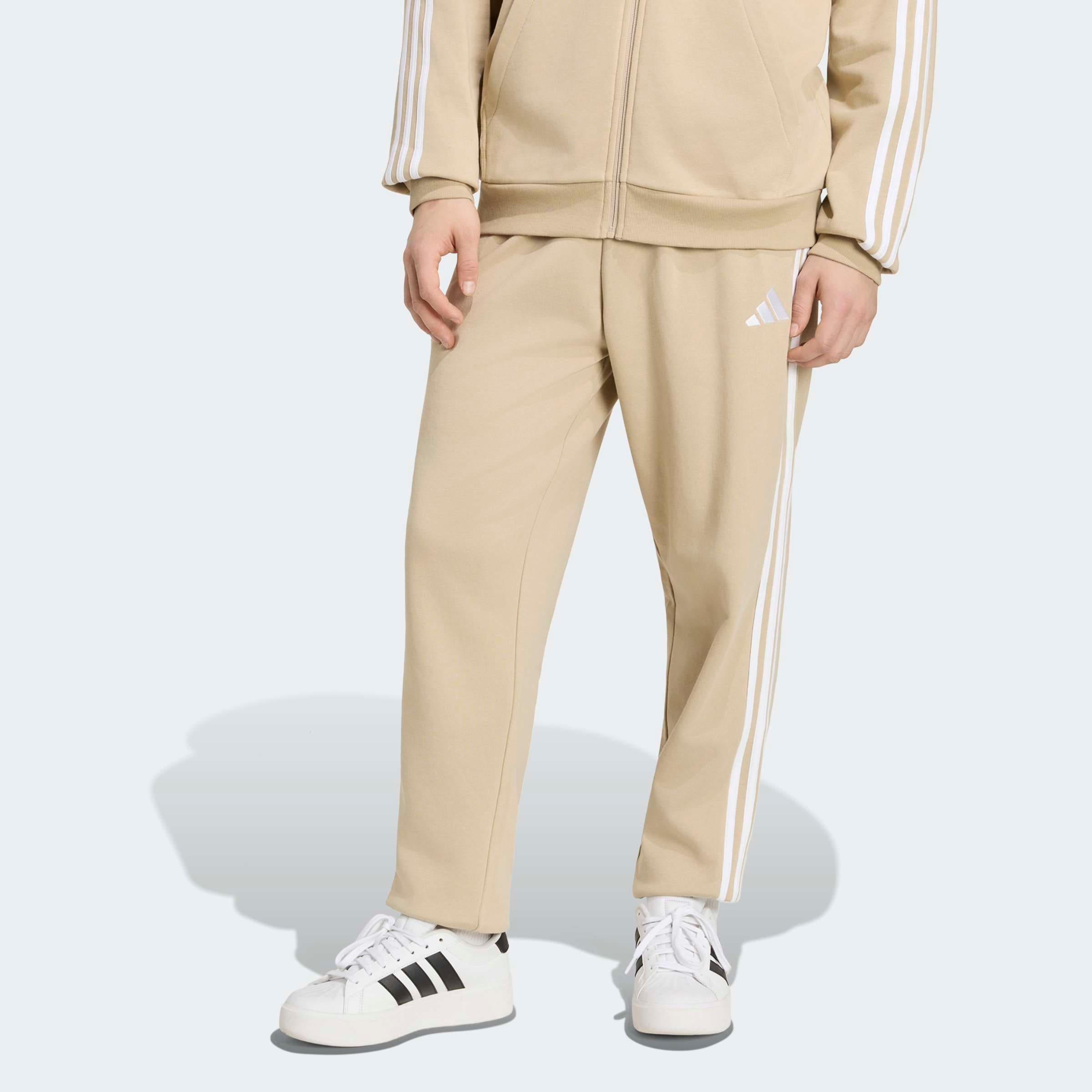 adidas Sportswear "ESSENTIALS 3-STREIFEN, FRENCH TERRY, SCHMAL ZULAUFEND, BÜNDCHEN"