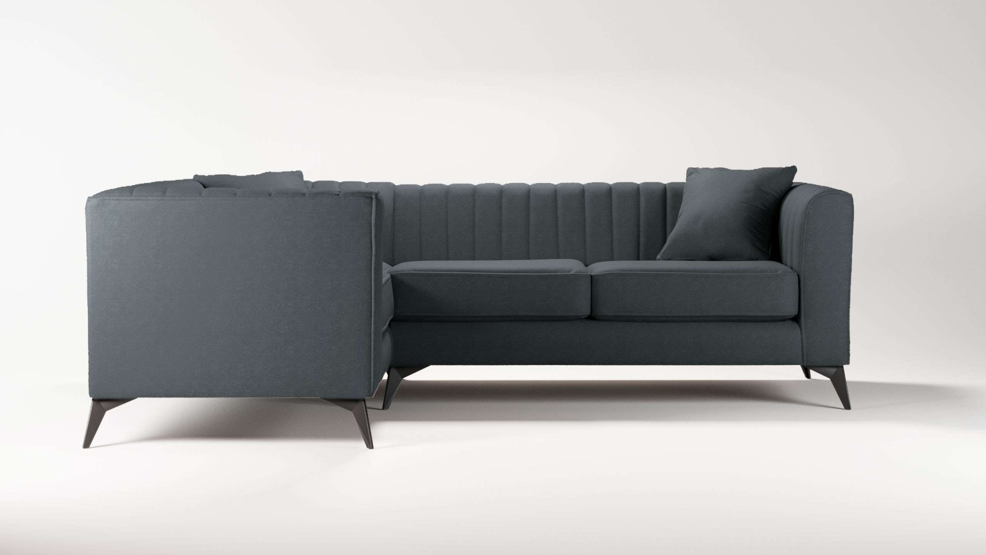 Places of Style Ecksofa "MATTHEW L-Form ideal für kleine Räume, Maße B/T/H: günstig online kaufen