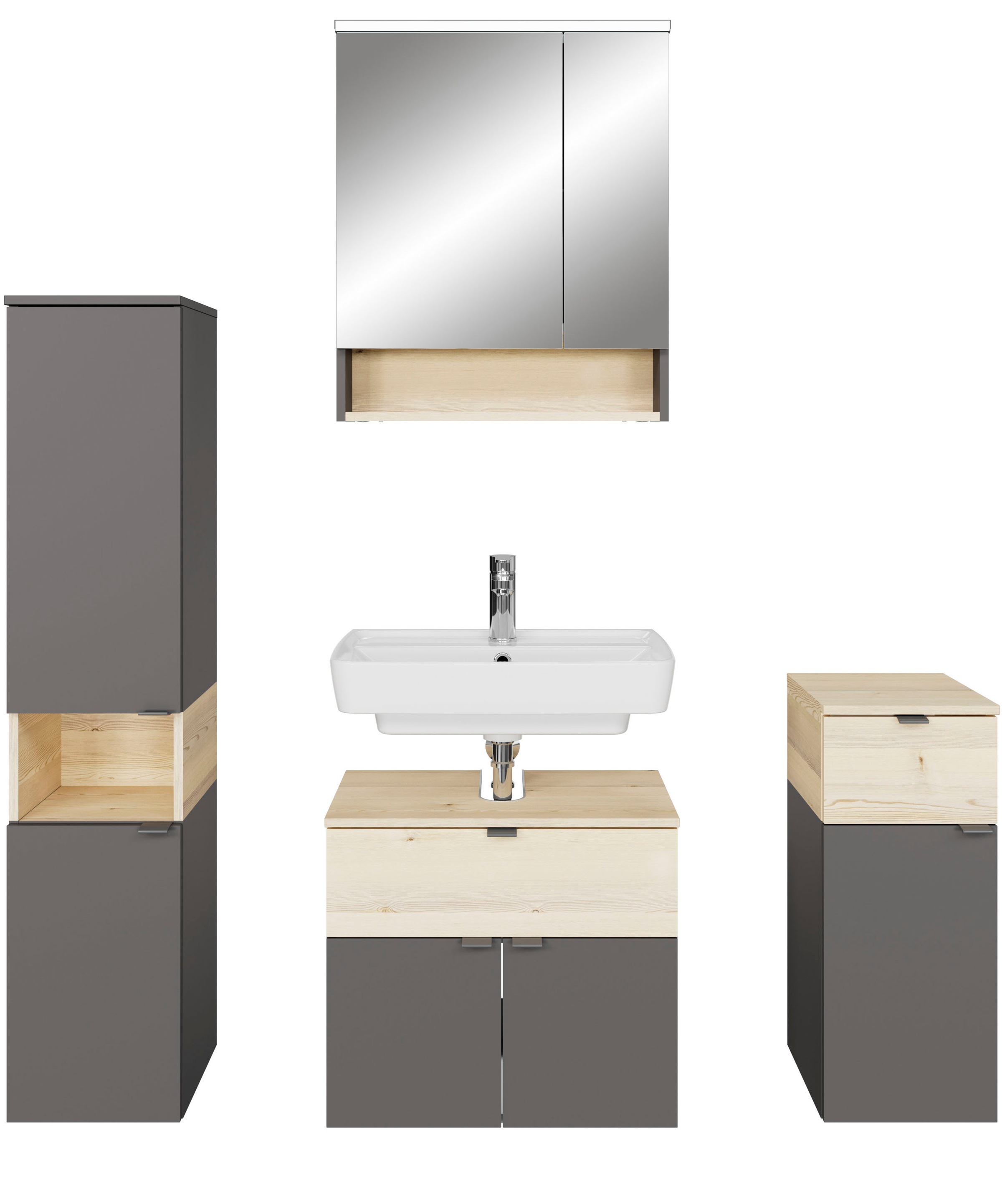 Saphir Badmöbel-Set »Quickset 394«, (Komplett-Set, 4 St.)