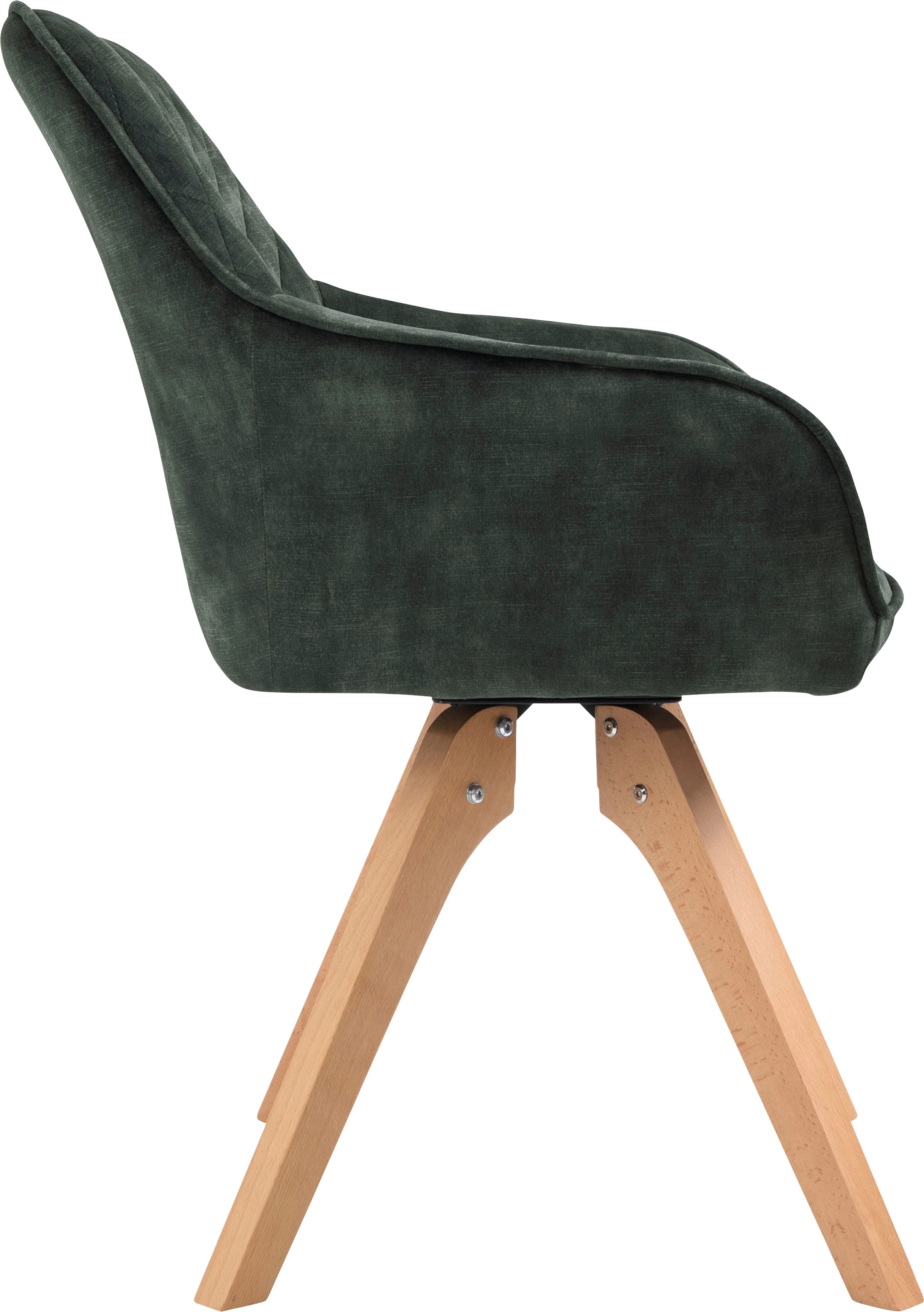 SalesFever Essgruppe, (5-tlg.), Tischbreite 160 cm, Stühle 180° drehbar, mit Samtverlours