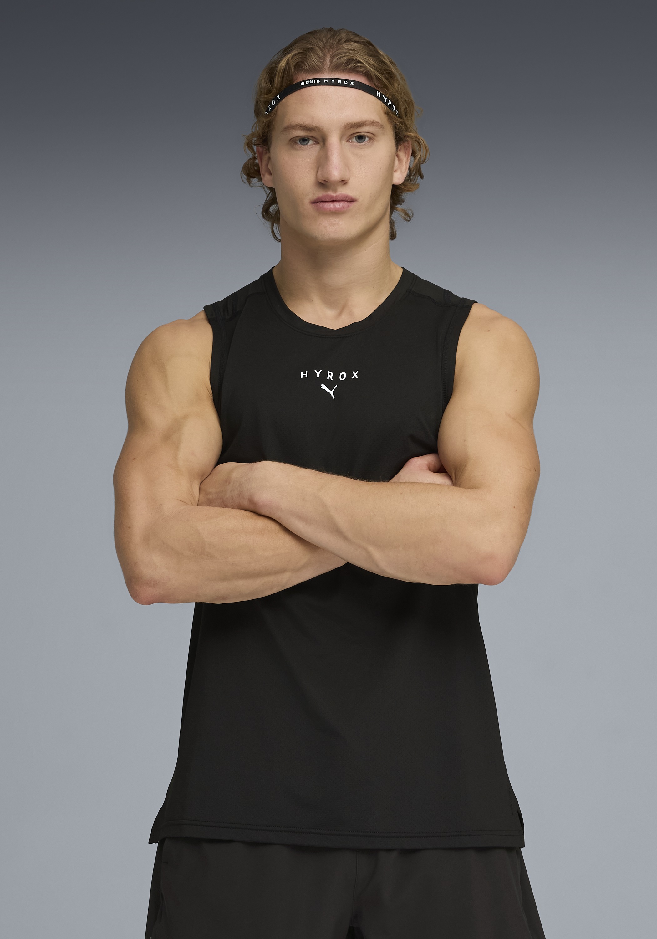 PUMA Tanktop "M X HYROX DRYELITE TRAINING TANK" ärmelloses Design, sportlic günstig online kaufen