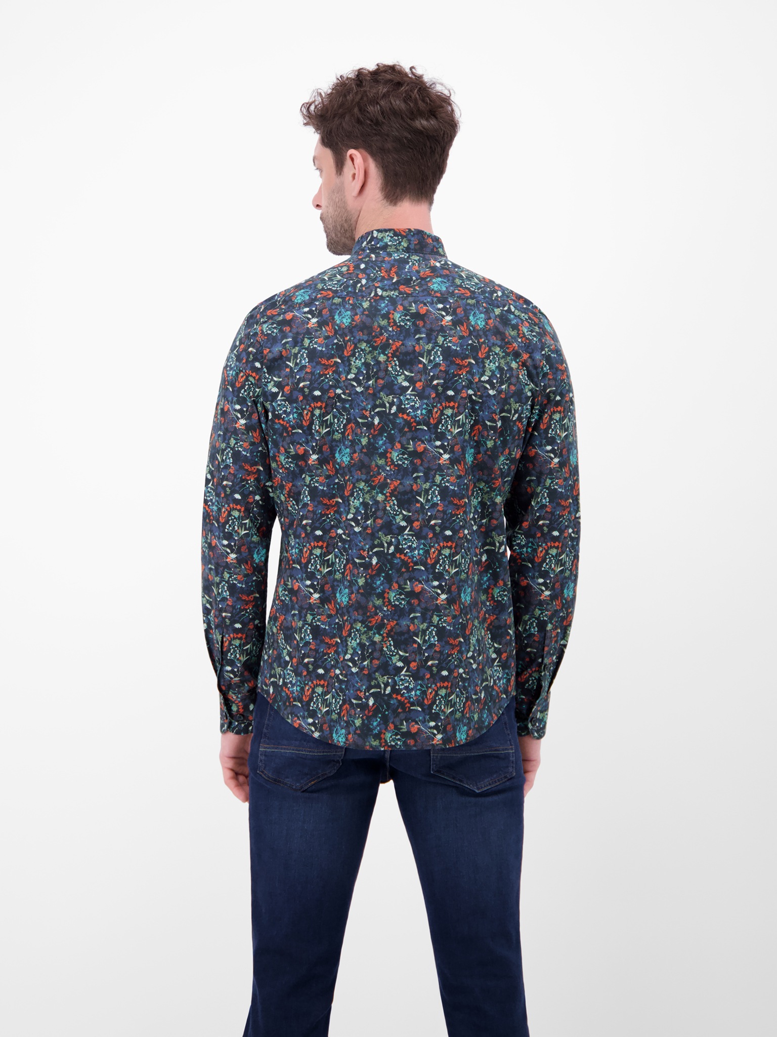 LERROS Langarmhemd mit Allover-Print, geblümt günstig online kaufen