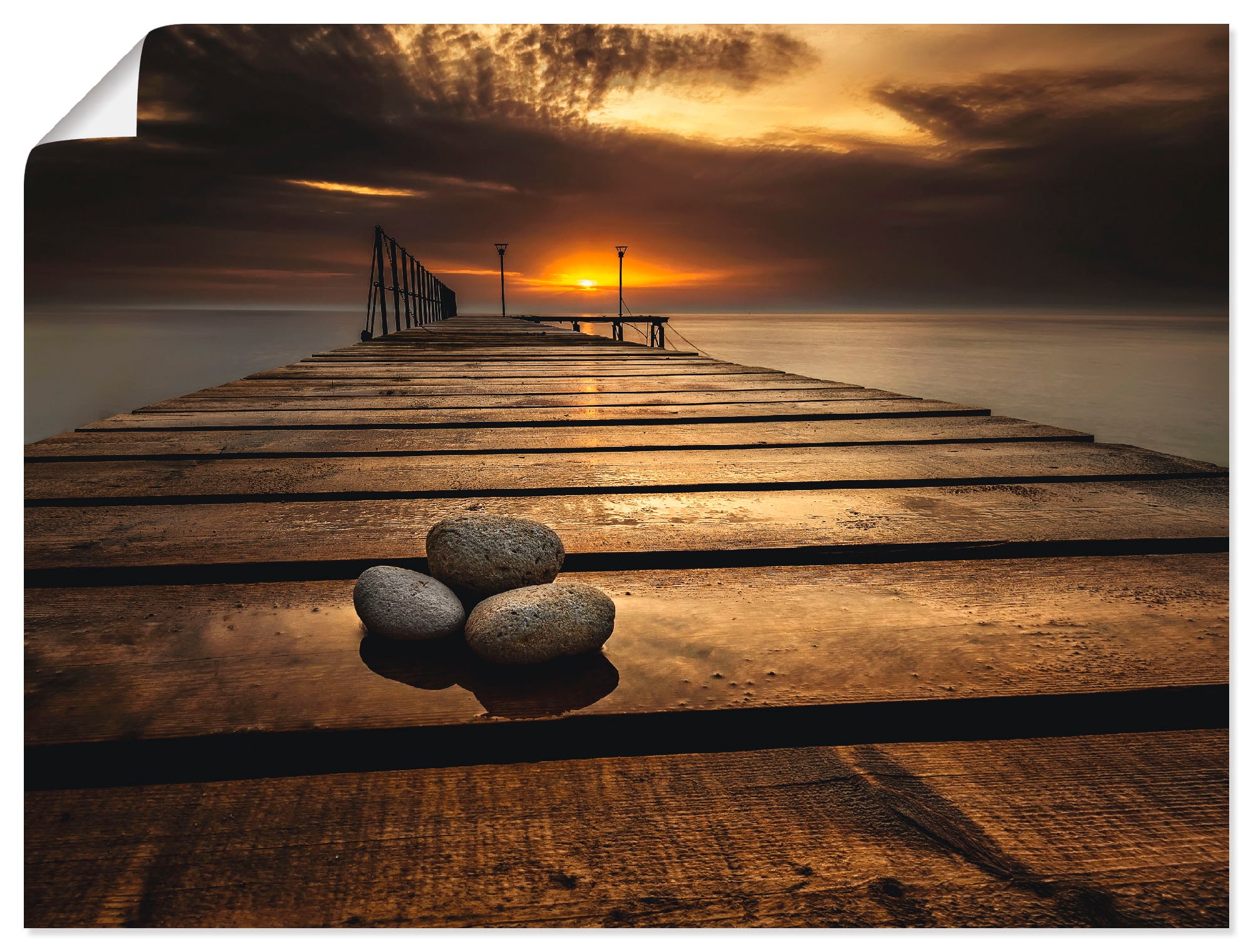 Artland Wandbild »Sonnenaufgang am Schwarzen Meer«, Sonnenaufgang &  -untergang, (1 St.), als Alubild, Leinwandbild, Wandaufkleber oder Poster  in versch. Größen bestellen | BAUR
