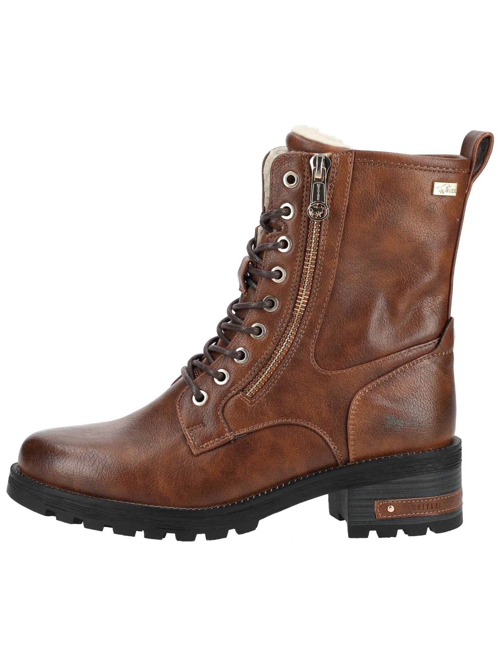 Mustang Shoes Schnürstiefelette »Mustang Shoes Stiefelette Lederimitat«