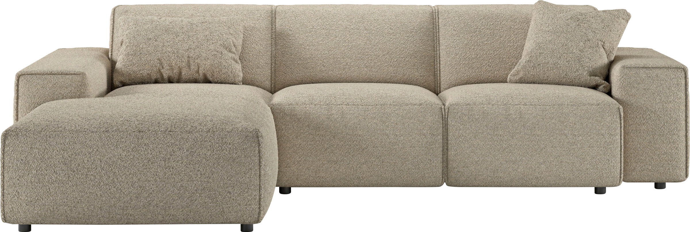 andas Ecksofa »Glimminge L-Form auch in Breitcord, Feincord + Easy care-Bezug,«, Breite 264, Zierkissen