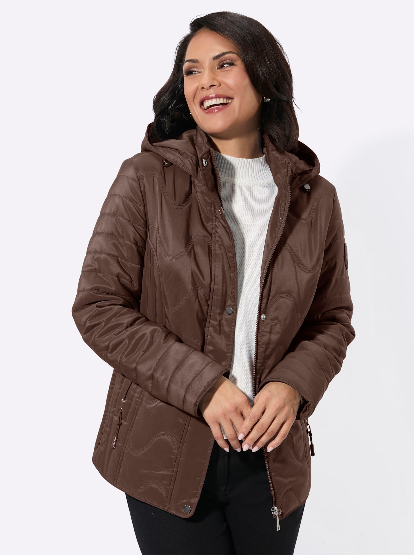 Casual Looks Steppjacke mit Kapuze