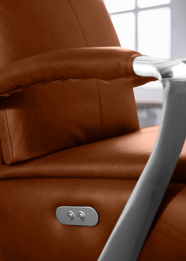 Relaxsessel W.SCHILLIG "rumbaa", braun (cognac z69), B:73cm H:115cm T:84cm, Longlife Xtra-Leder Z69: Das feinnarbige, gedeckte Softleder Z69 besticht durch seine außergewöhnliche Weichheit im trendigen »Vintage-Look«, Hautstärke 0, 9 - 1, 1 mm, Sessel, Re 6
