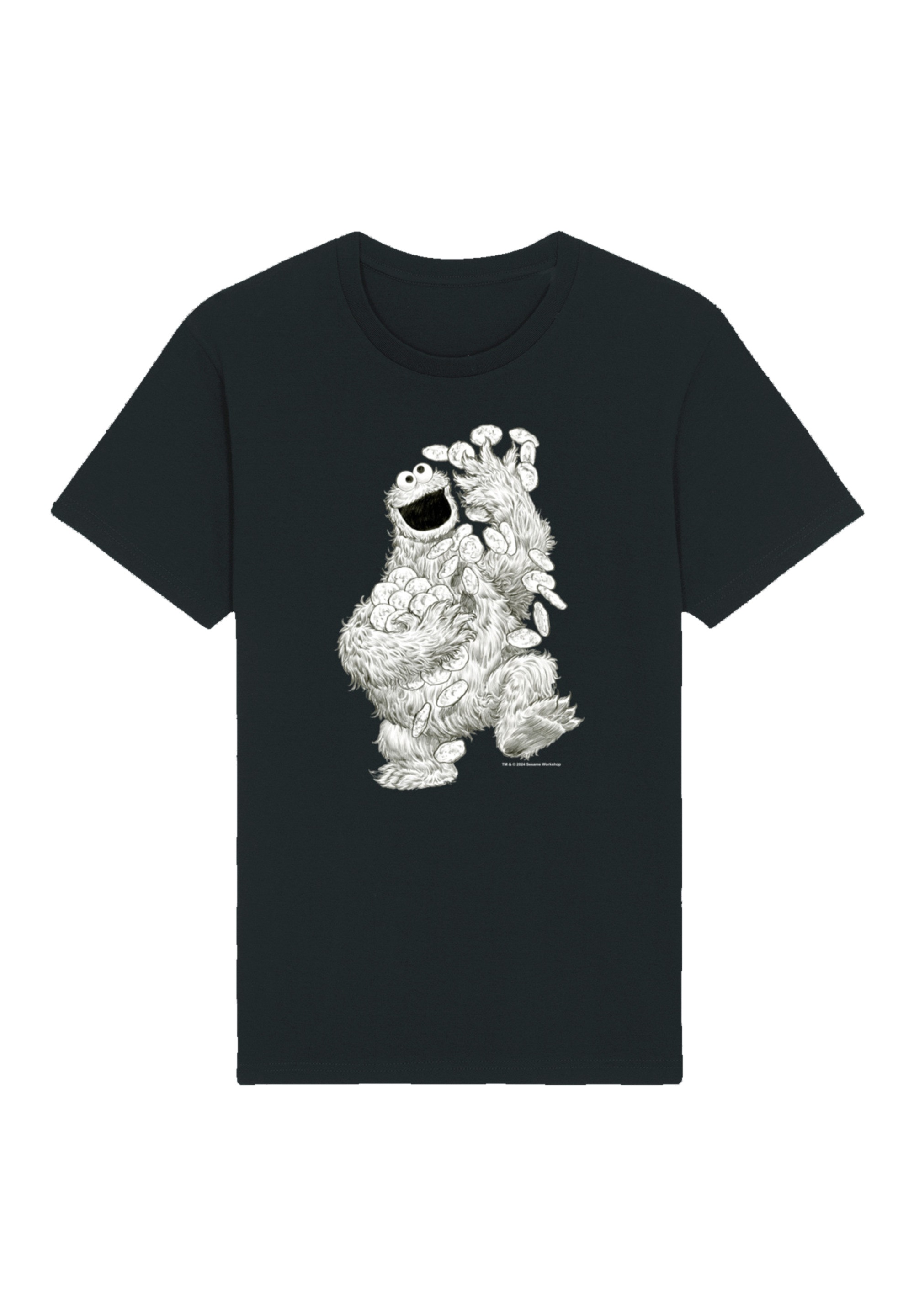 F4NT4STIC T-Shirt "Sesamstraße Cookie Monster Pencil Drawing", Premium Qual günstig online kaufen