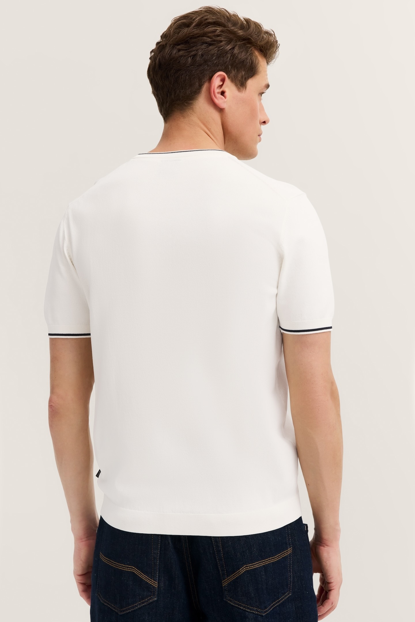 bugatti T-Shirt »Regular Fit«, mit Rundhals aus Viskose-Mix