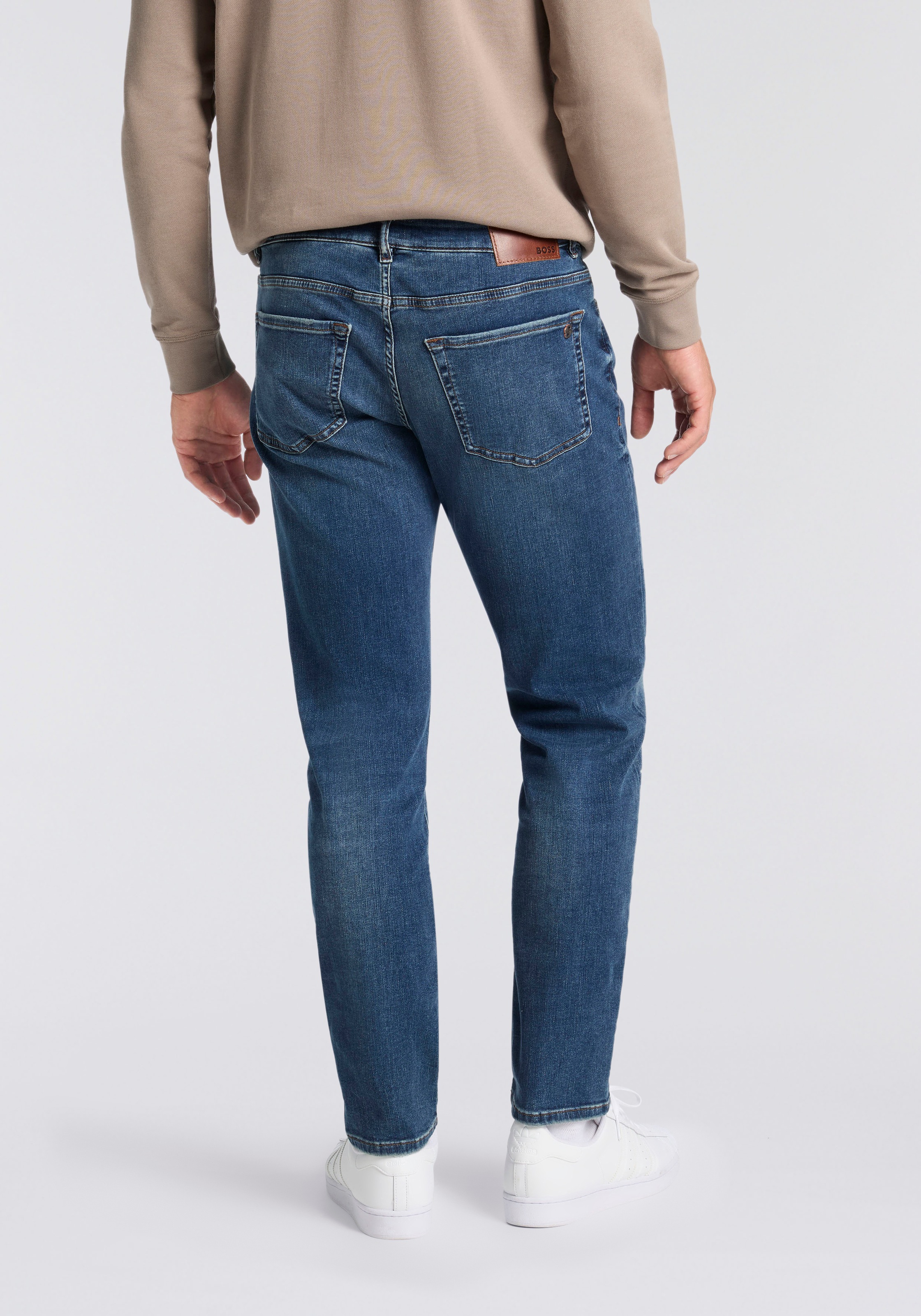 BOSS ORANGE Regular-fit-Jeans "RE.MAINE BO" mit BOSS-Lederbadge günstig online kaufen