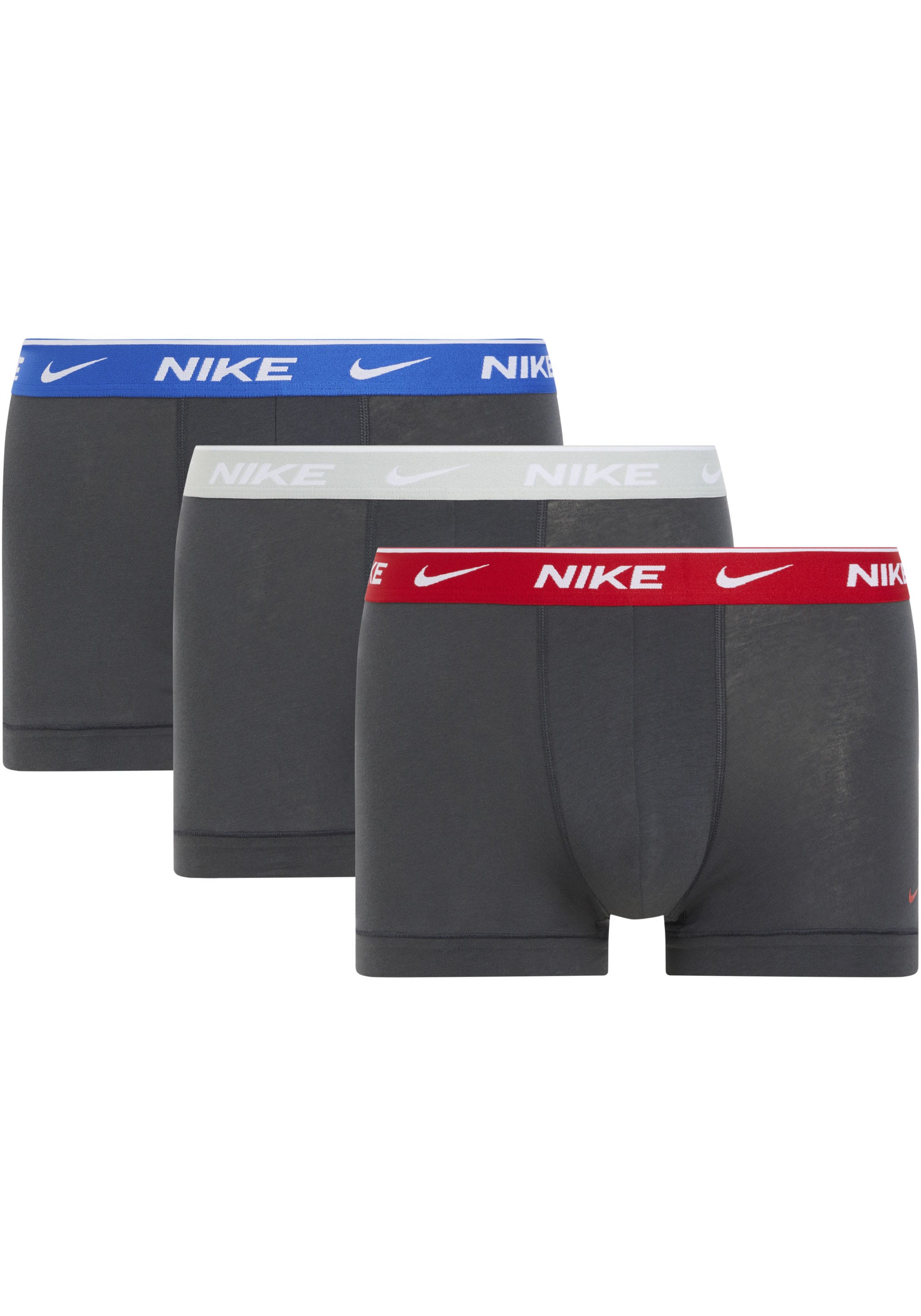 NIKE Underwear Trunk "TRUNK 3PK", (Packung, 3 St., 3er), mit farbigem NIKE Logo-Elastikbund