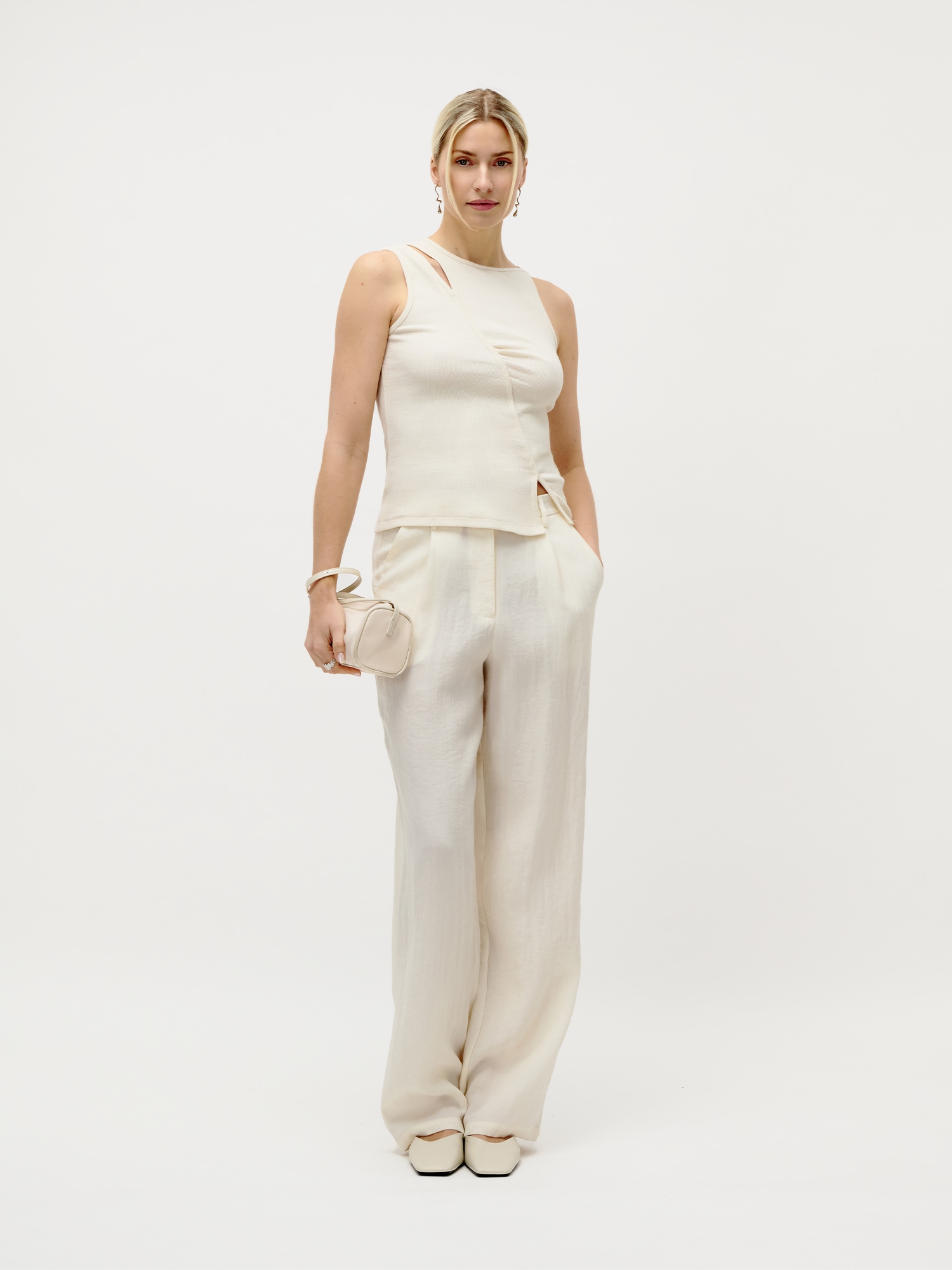 LeGer Stoffhose »Thorina, LeGer by Lena Gercke«  Materialmix aus Viskose und Leinen