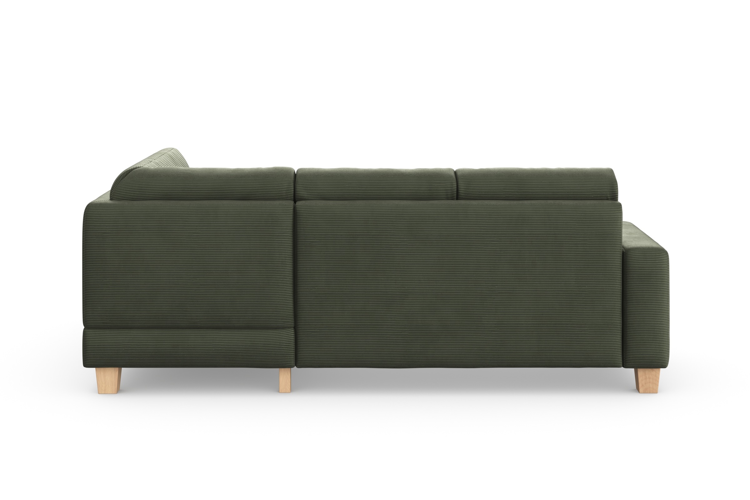 Home affaire Ecksofa »Summer L-Form«, mit Ottomane, wahlweise mit Bettfunktion und Bettkasten, Cord-Bezug
