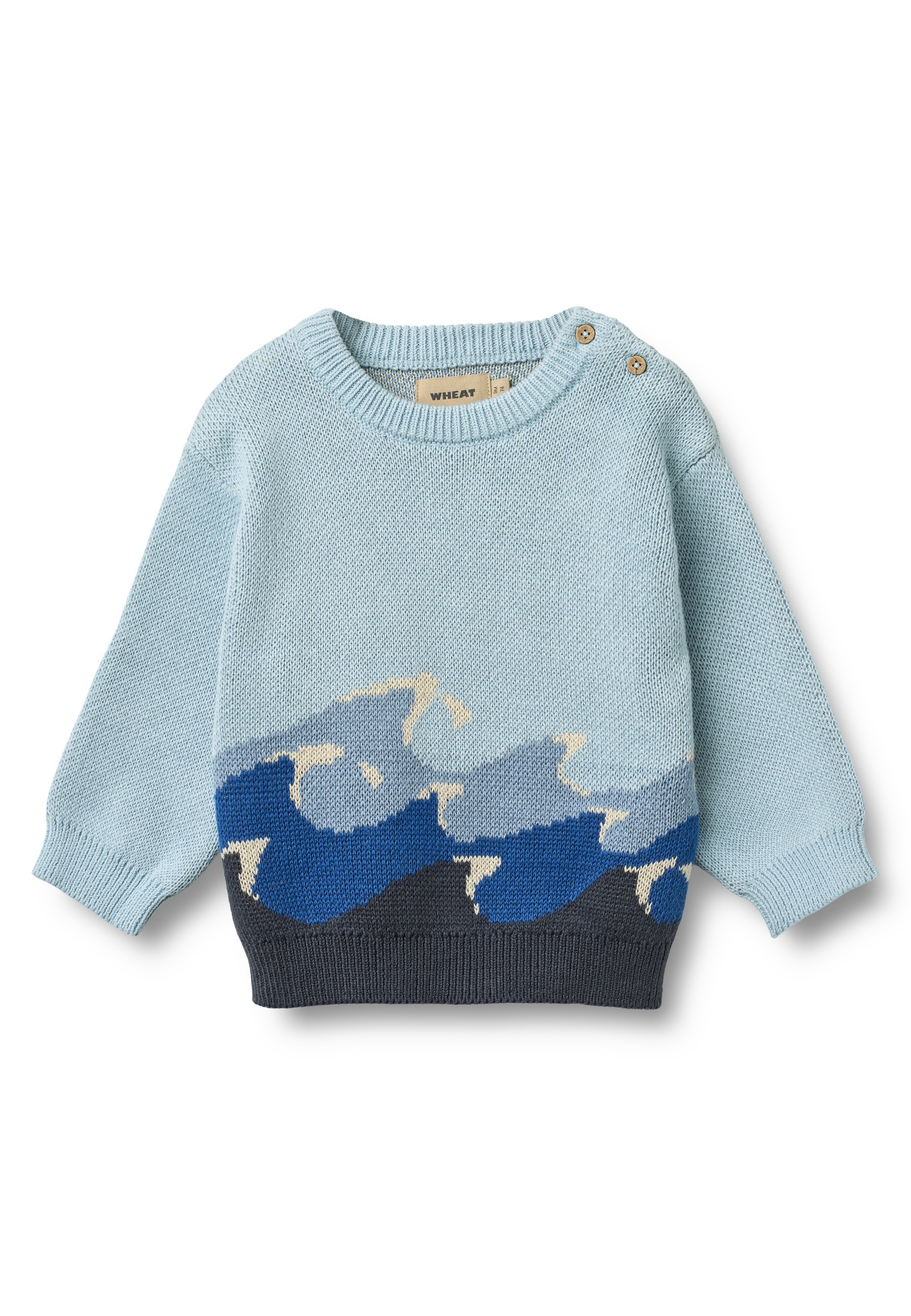 WHEAT Sweater "WHEAT Jacquard Pullover Knud", 1