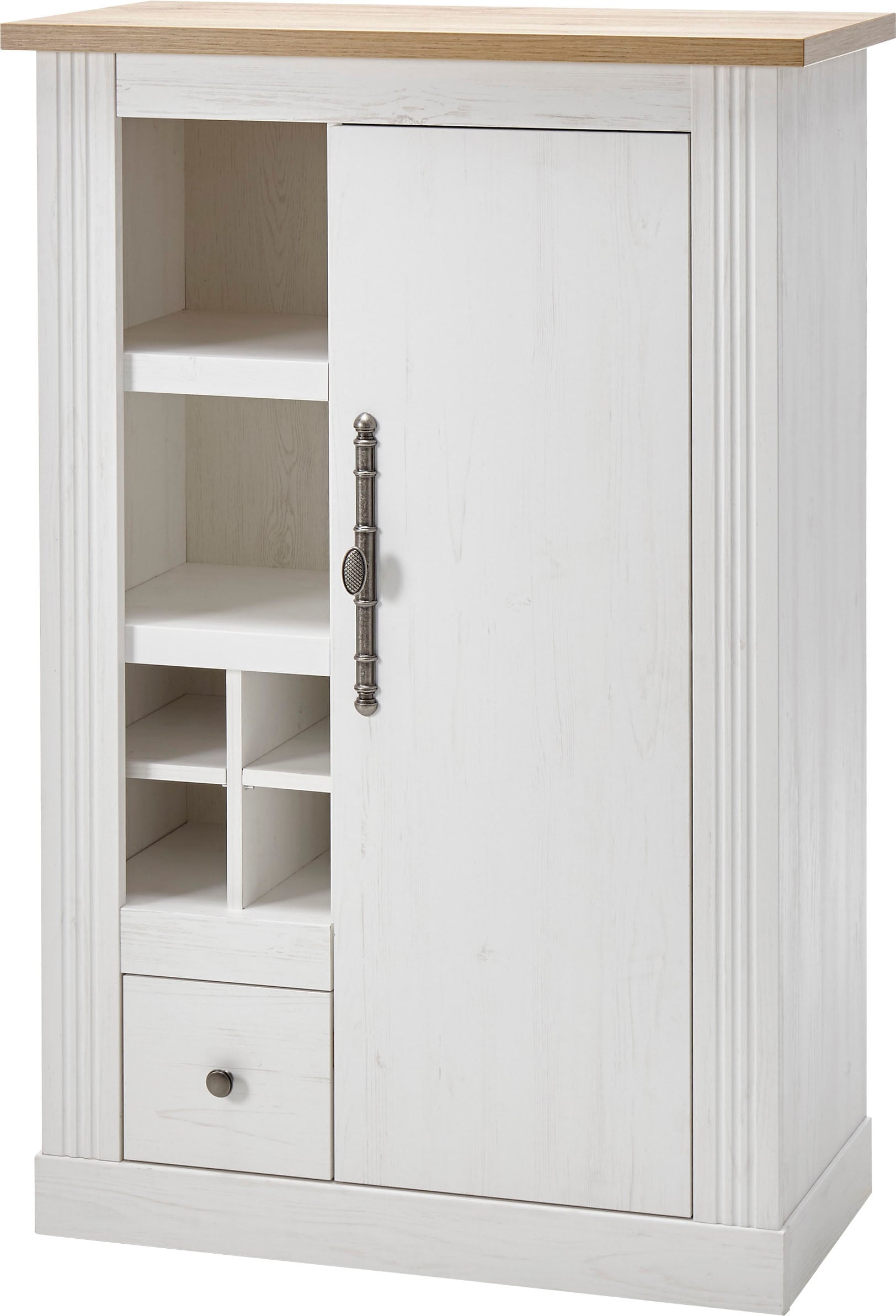 OTTO home Kommode "Westminster, Schrank im Landhausstil, Wohnzimmerschrank" Mehrzweckschrank, viel Stauraum, Metallgriffe, in 2 Farben erhältlich