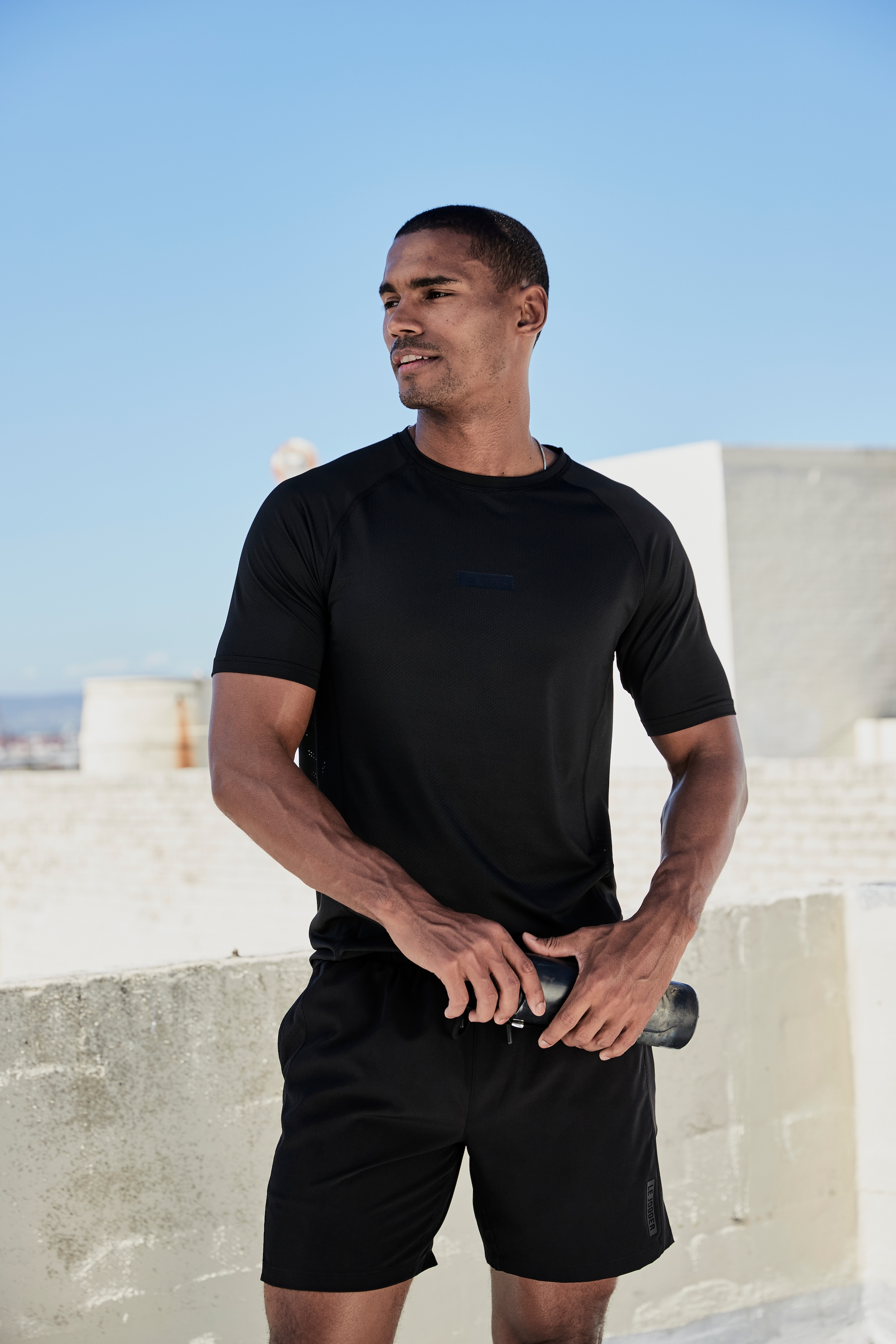 le jogger® Shorts, mit seitliche Mesheinsatz und Reißverschlusstaschen