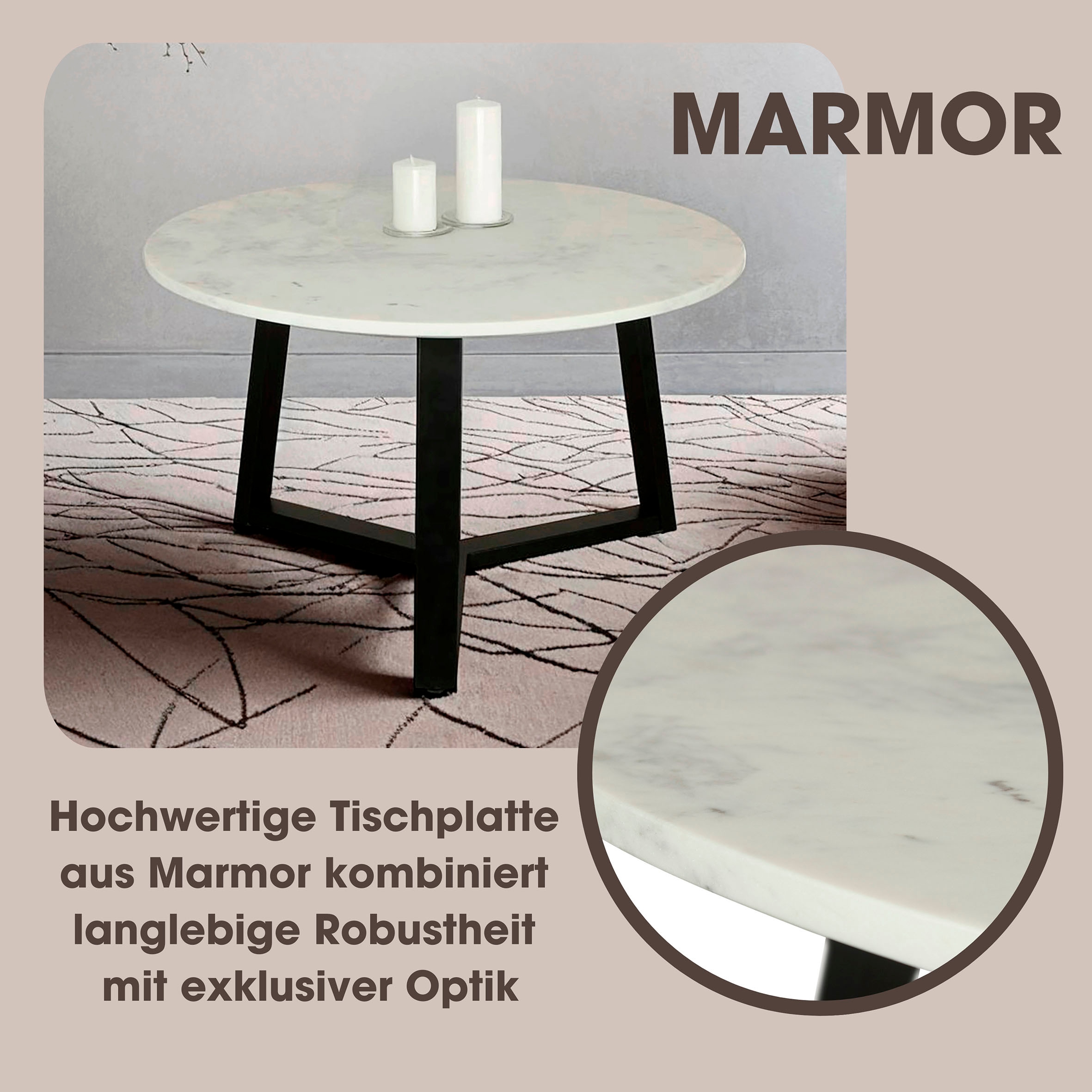 byLIVING Couchtisch »Cross«, (1 St.)
