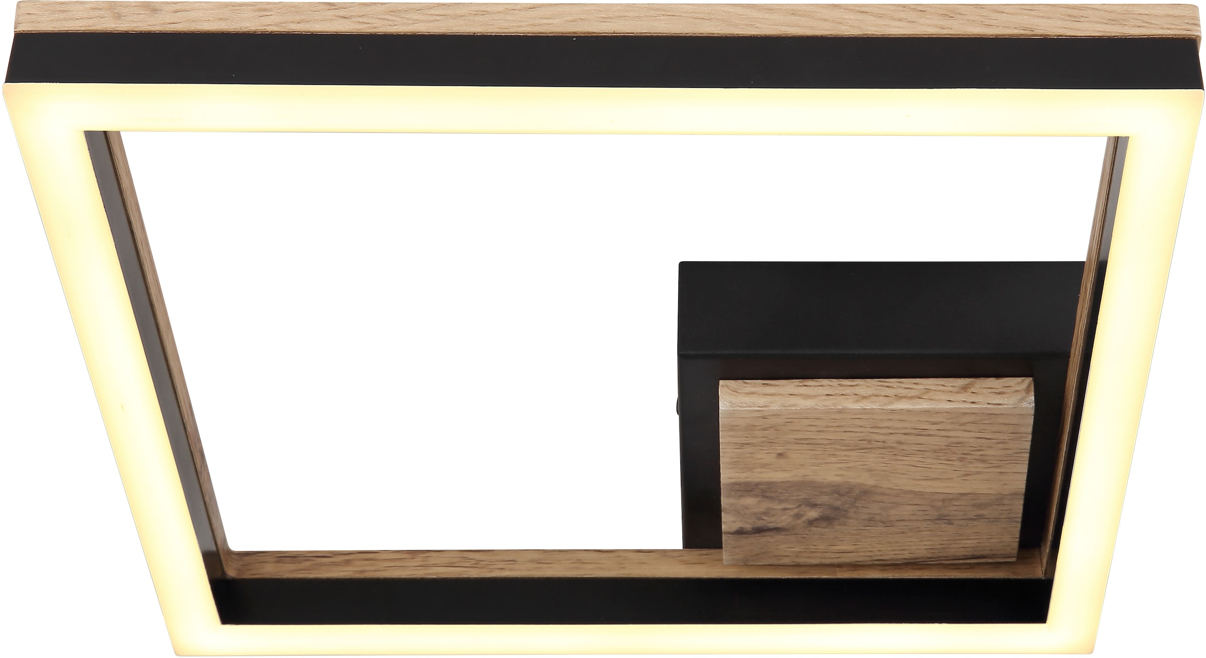GLOBO LIGHTING LED Deckenleuchte »BEATRIX«, Leuchtmittel LED-Modul | LED fest integriert, Deckenlampe/Wohnzimmer/Schlafzimmer/modern/Holz