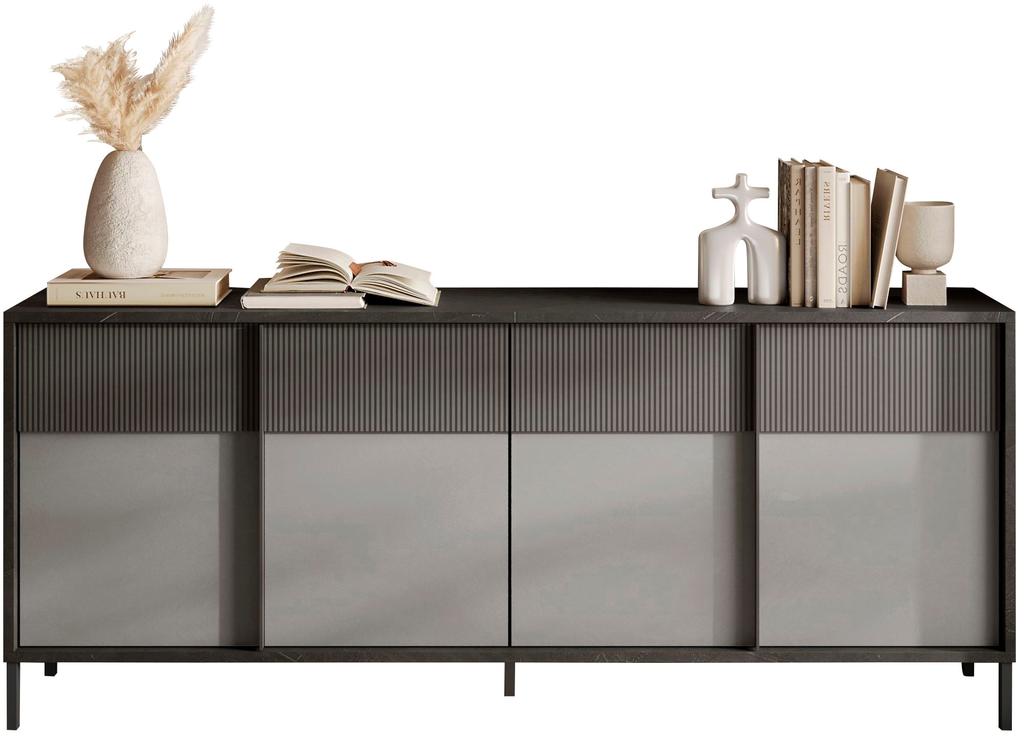 INOSIGN Sideboard "Everest Breite 206 cm, Kommode mit 4 Türen", Anrichte, Soft/Self Closing, Korpus 22 mm